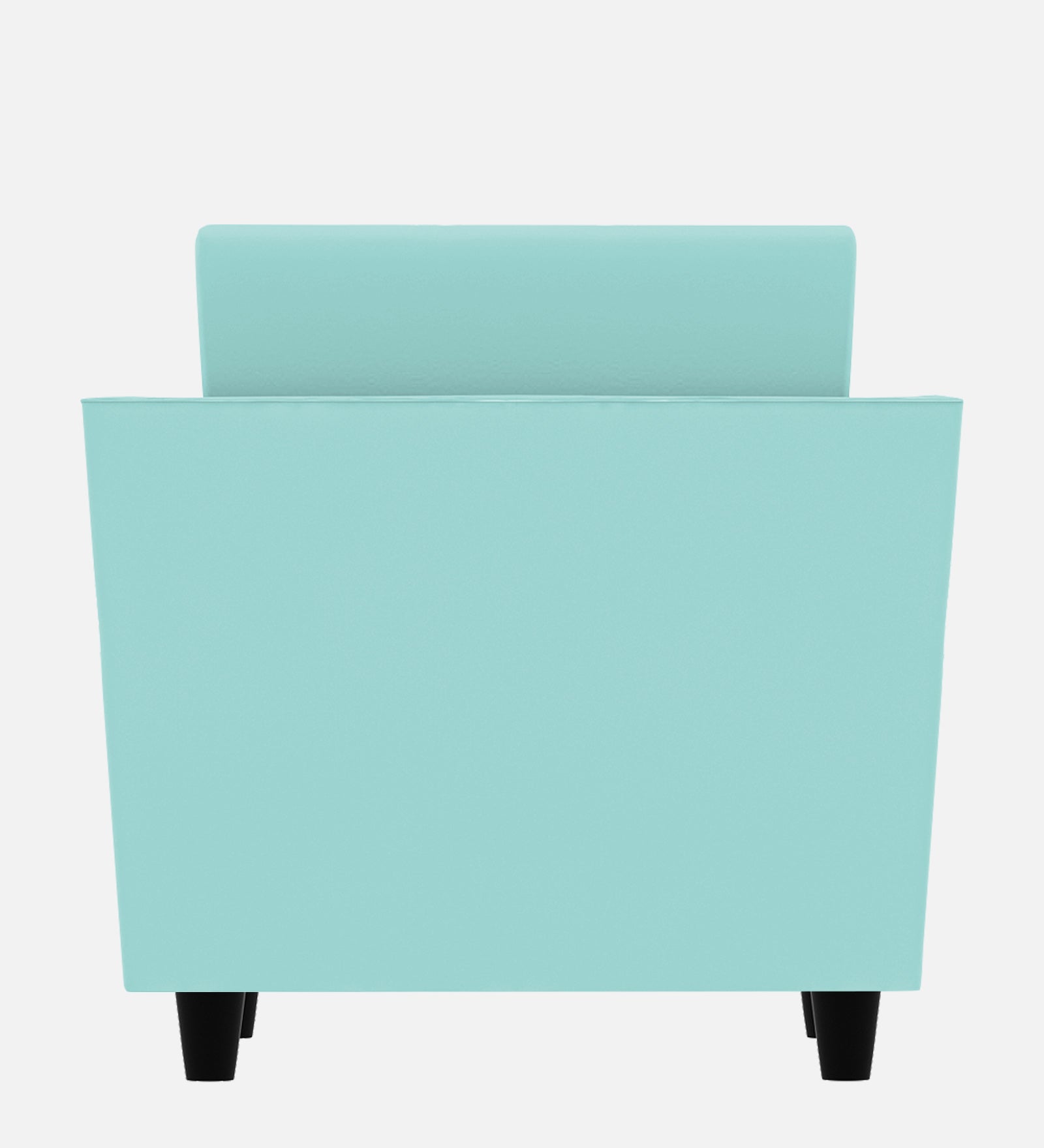 Bristo Velvet 1 Seater Sofa In Barmunda Aqua Colour With Storage - Febonic Living