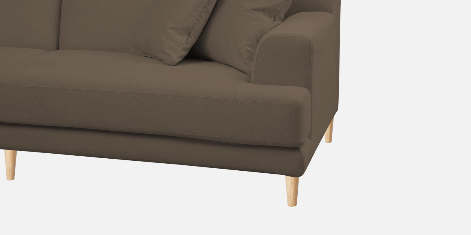 Woody Fabric 2 Seater Sofa In Broco Dust Colour - Febonic Living