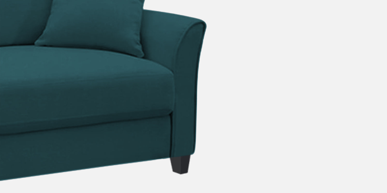 Daroo Velvet 3 Seater Sofa In Arabian Green Colour - Febonic Living