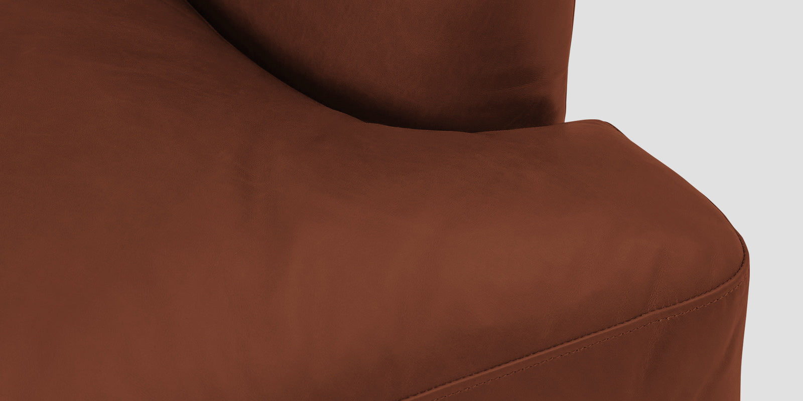 Sterio Leatherette 2 Seater Sofa In Sandle Brown Colour - Febonic Living