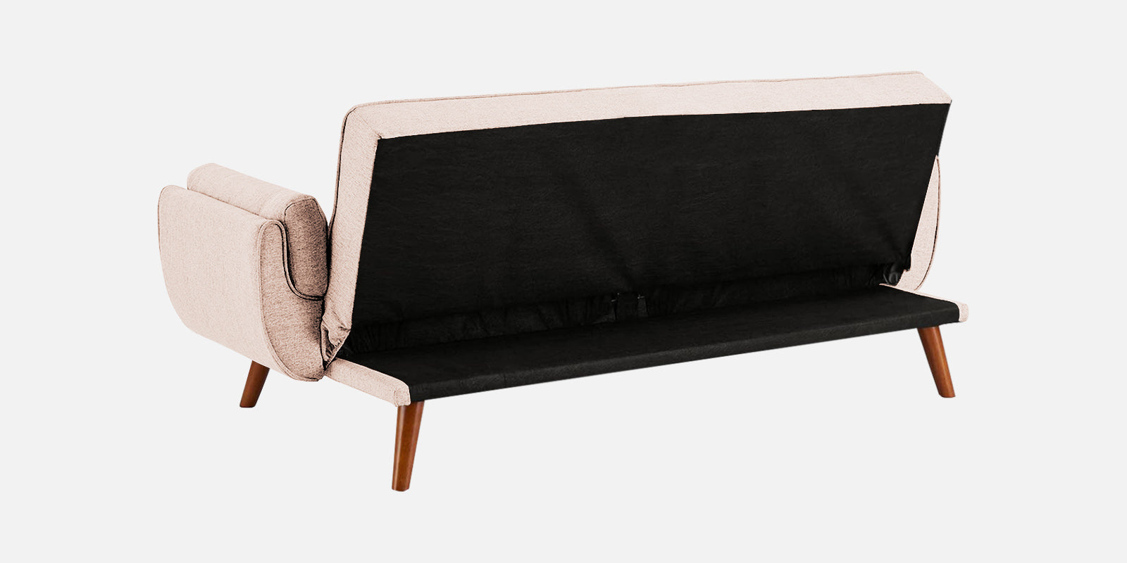 Melano Fabric 3 Seater Convertible Sofa Cum Bed In Woom Beige Colour - Febonic Living