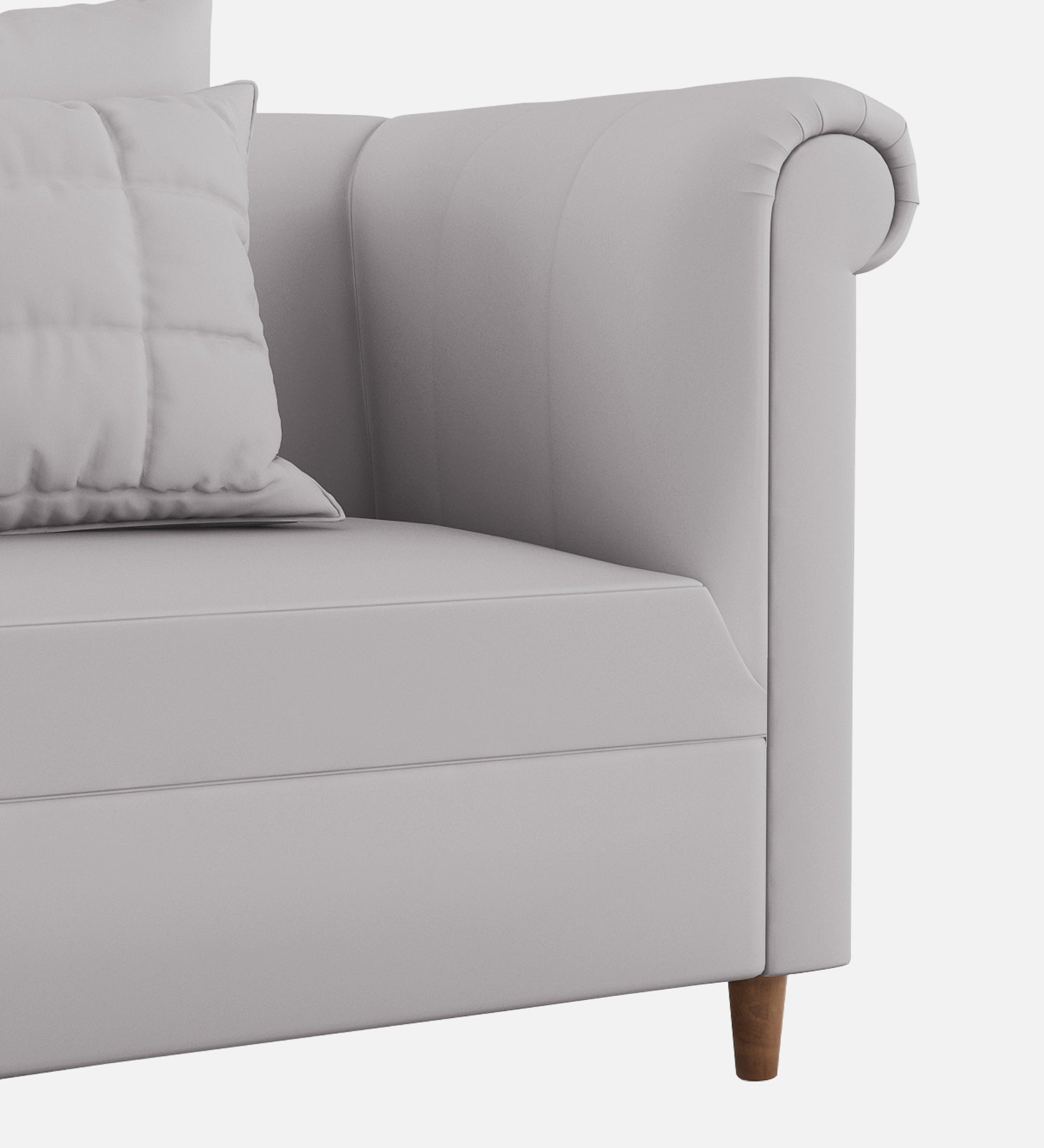Rubi Velvet 1 Seater Sofa In Concrete grey Colour - Febonic Living