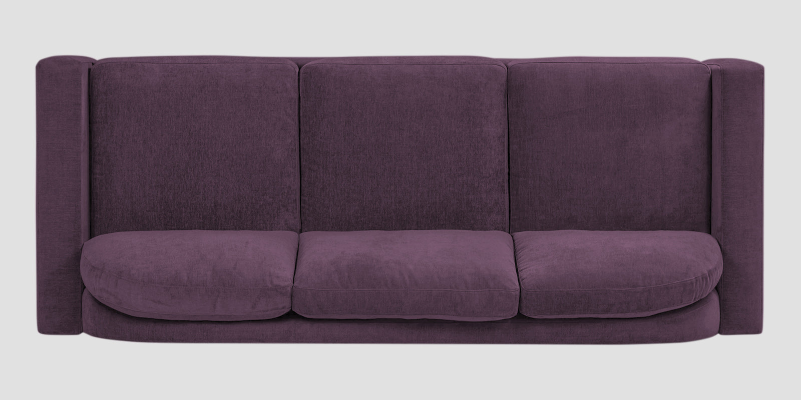Dara Fabric 3 Seater Sofa In Greek Purple Colour - Febonic Living