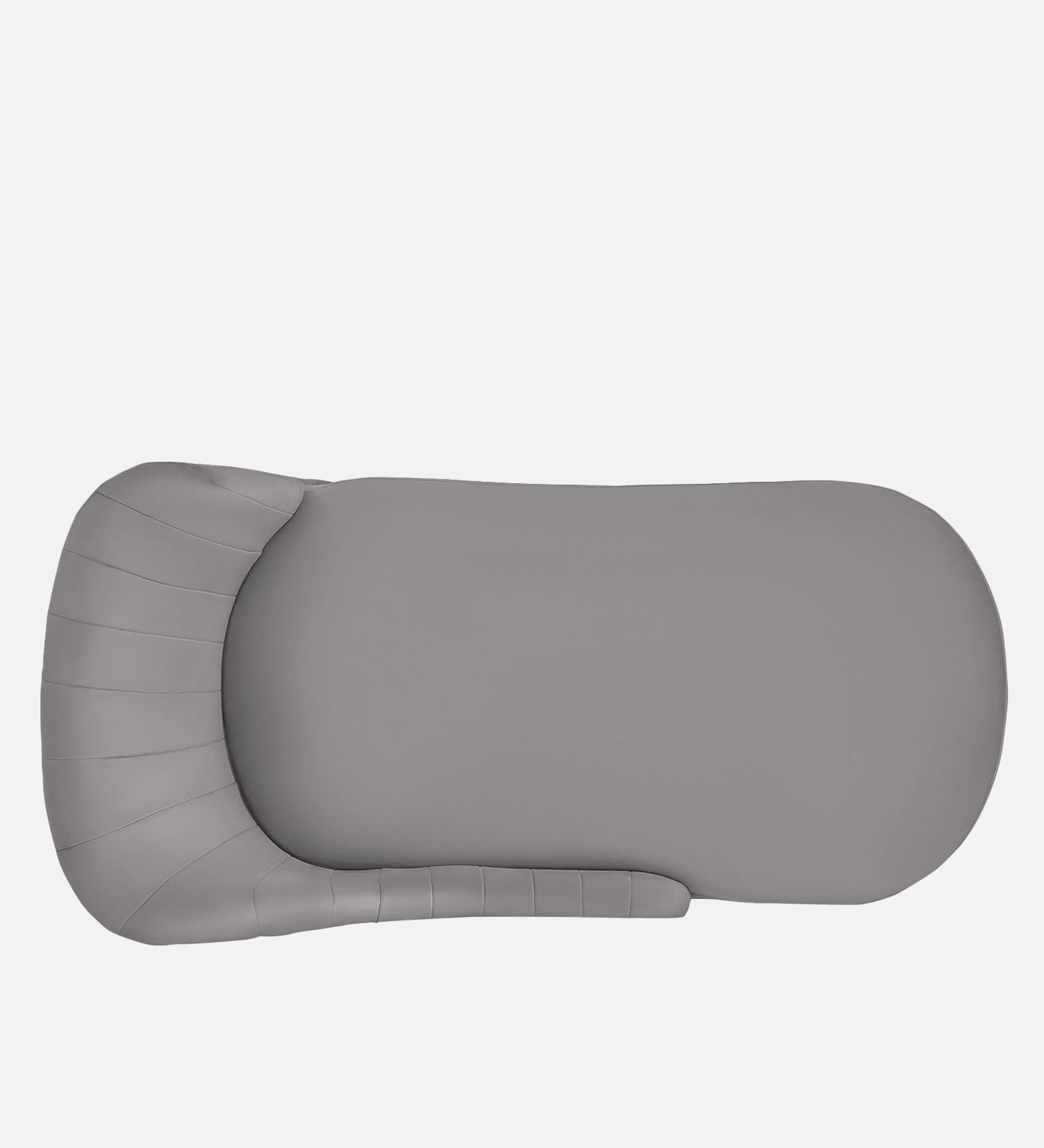 Flora Velvet RHS Chaise Lounger In Concrete Grey Colour - Febonic Living