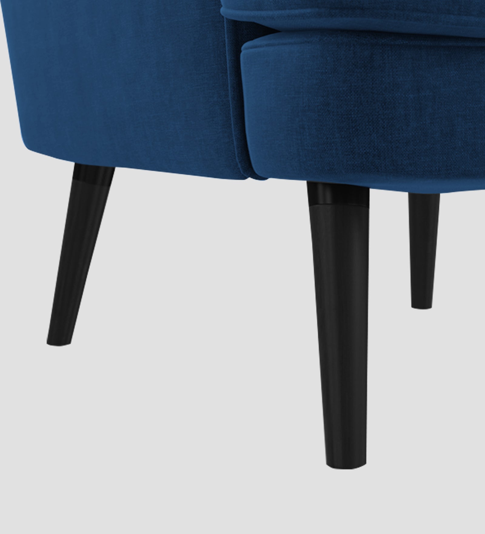 Niya Velvet Wing Chair In Imperial Blue Colour - Febonic Living