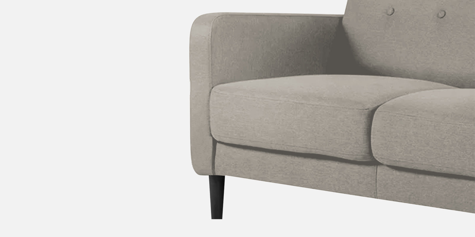 Marq Fabric 3 Seater Sofa In Ash Grey Colour - Febonic Living