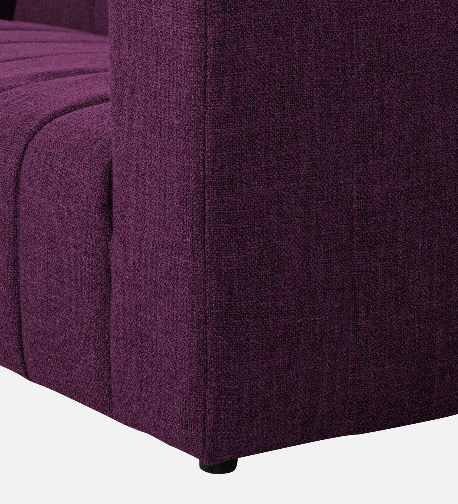 Lara Fabric 1 Seater Sofa in Greek Purple Colour