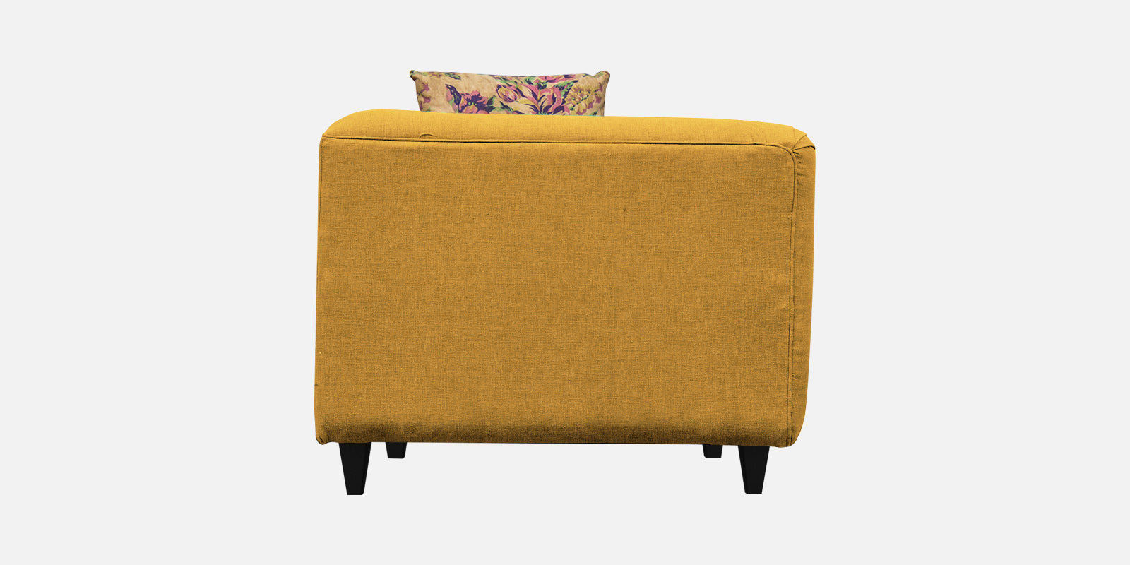 Niki Fabric 3 Seater Sofa In Bold Yellow Colour - Febonic Living