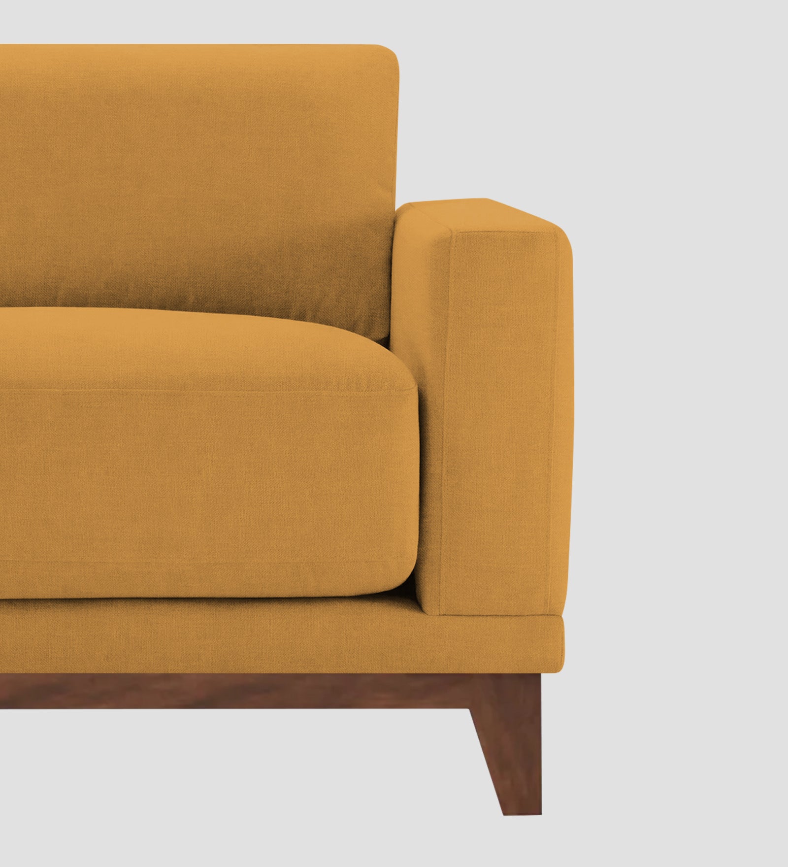 Esha Fabric 1 Seater Sofa In Corn Yellow Colour - Febonic Living