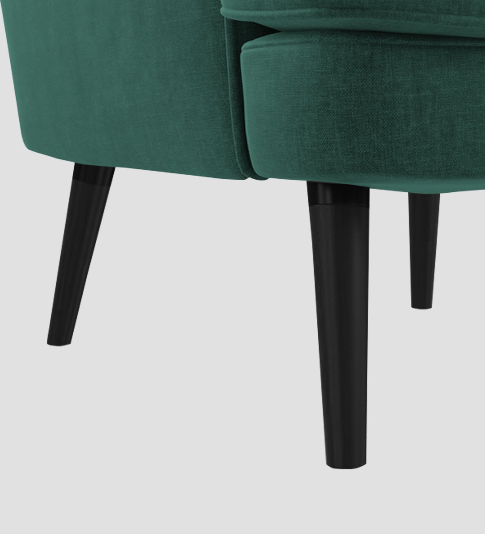 Niya Velvet Wing Chair In Amazon Green Colour - Febonic Living