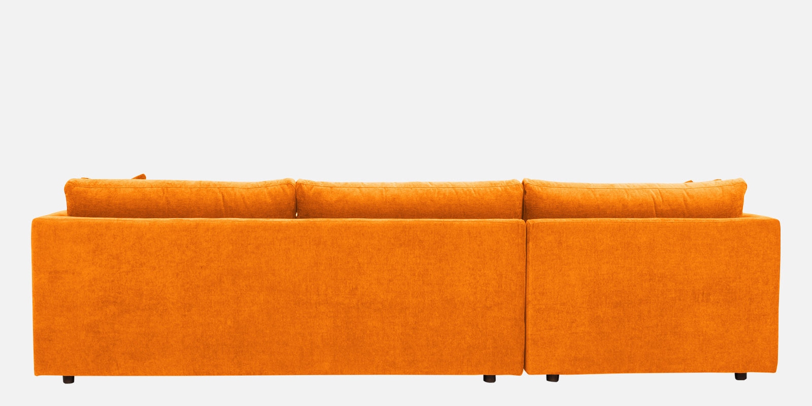 Northern Fabric RHS Sectional Sofa (3+Lounger) In Vivid orange Colour - Febonic Living