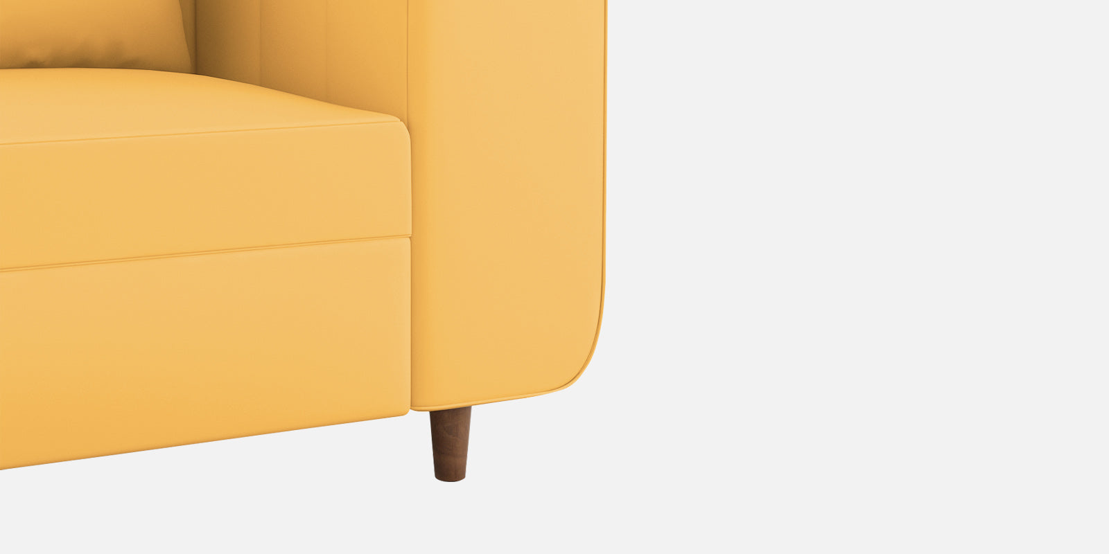 Sumo Velvet 3 Seater Sofa In Turmeric yellow Colour - Febonic Living