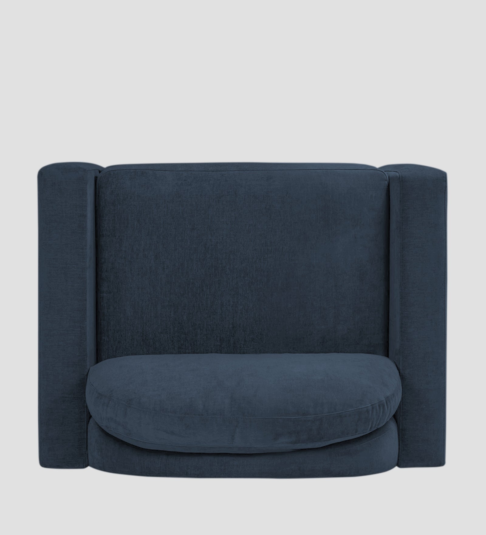 Dara Fabric 1 Seater Sofa In Denim Blue Colour - Febonic Living