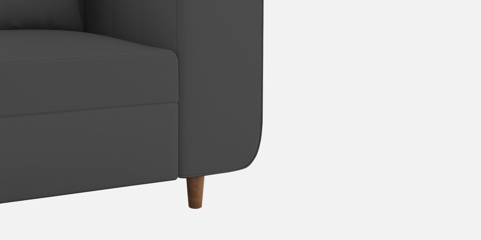 Sumo Velvet 3 Seater Sofa In Davy grey Colour - Febonic Living