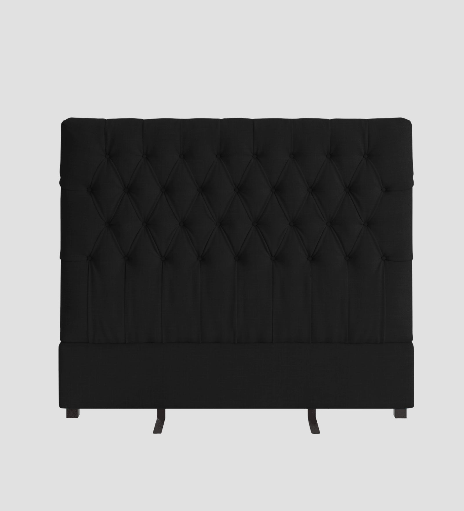 Isko Fabric King Size Bed In Zed Black Colour With Storage Box - Febonic Living