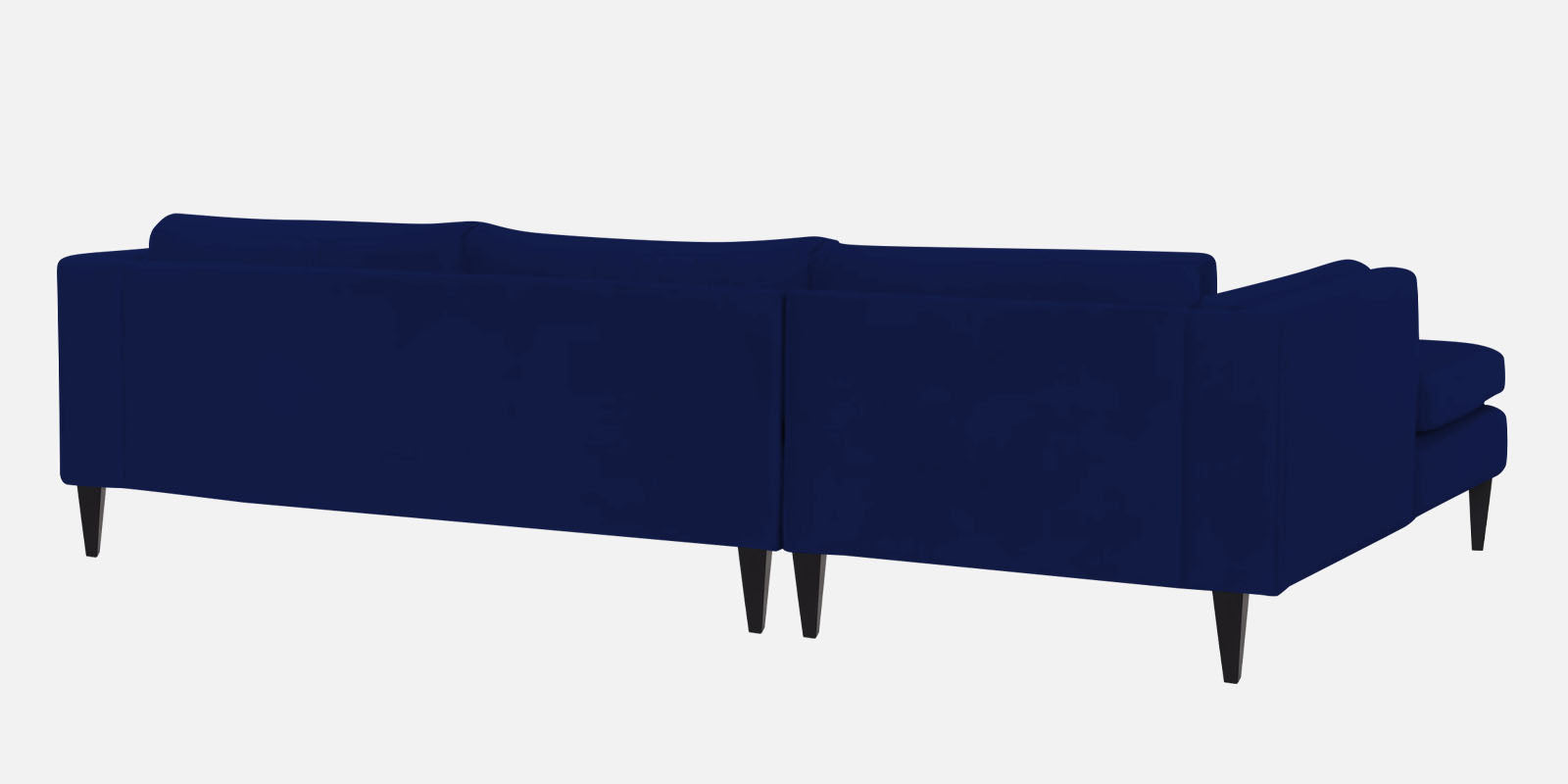 Jasper Velvet LHS Sectional Sofa (3+Lounger) In Dark Blue Colour - Febonic Living