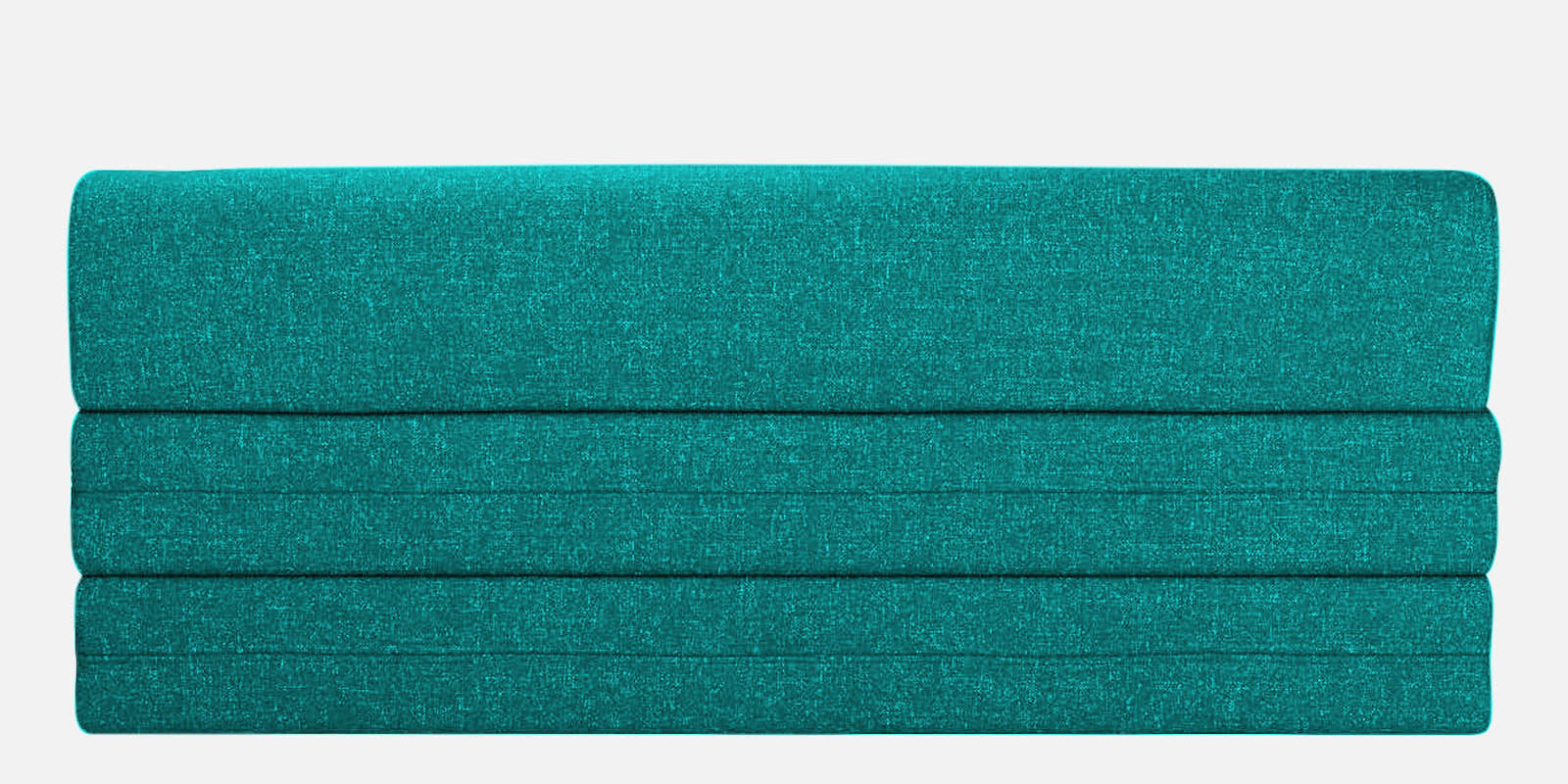 Fleepy Fabric 3 Seater Foldable Sofa Cum Bed In Sea Green Colour - Febonic Living