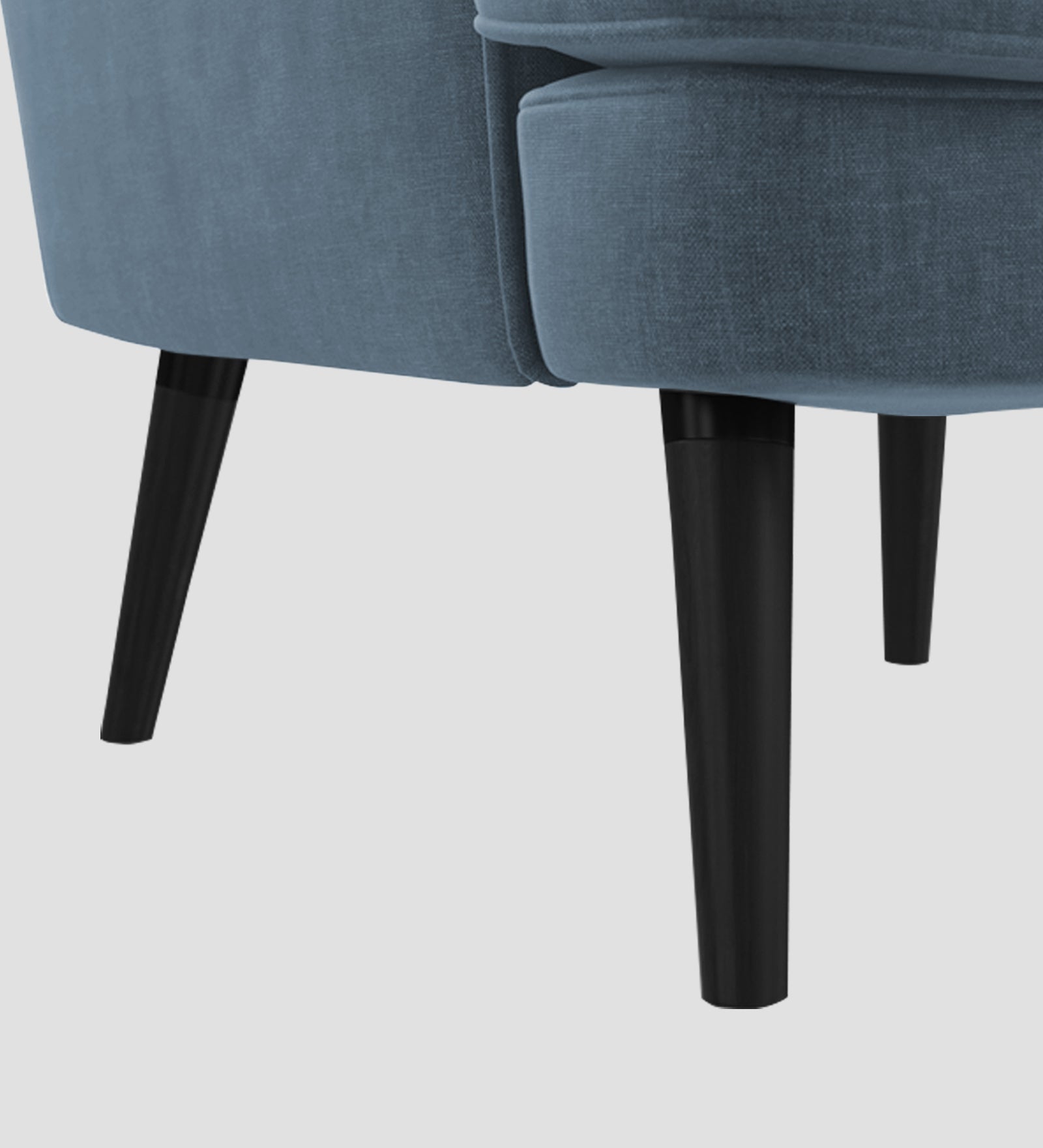 Niya Velvet Wing Chair In Oxford Blue Colour - Febonic Living