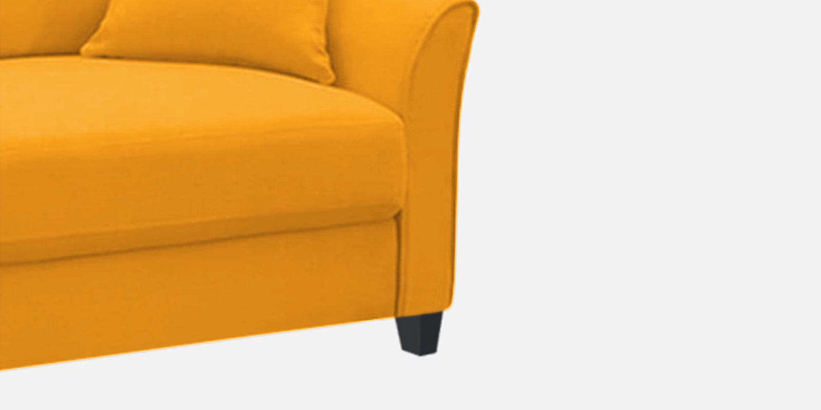 Daroo Velvet 2 Seater Sofa In Safforn Yellow Colour - Febonic Living