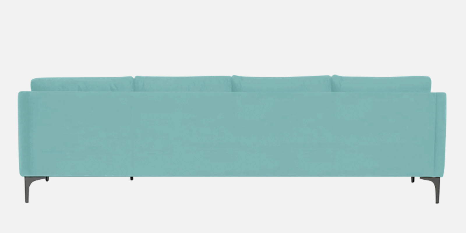 Haru Fabric LHS Sectional Sofa (3+Lounger) In Barmunda Aqua Colour - Febonic Living