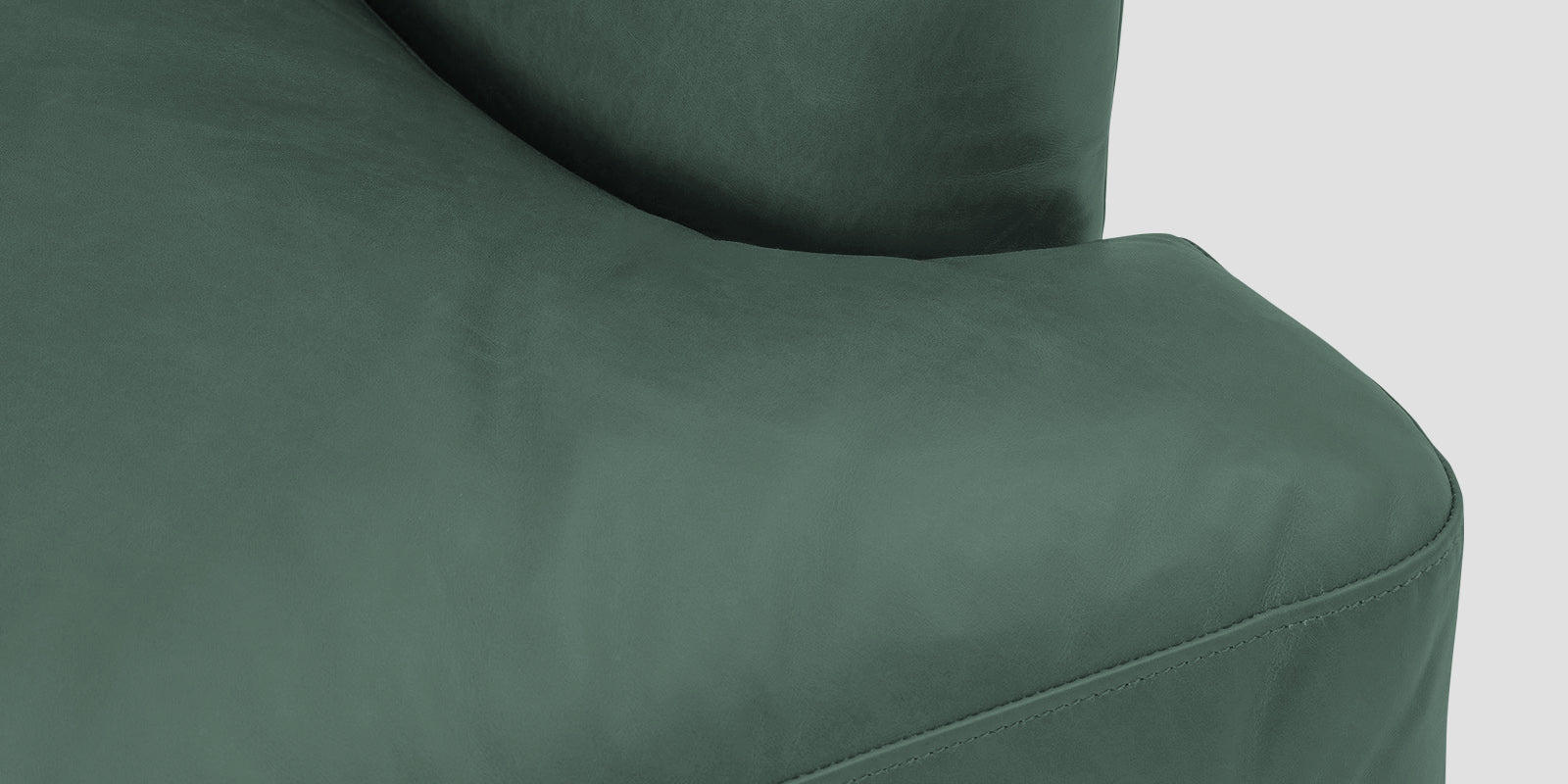 Sterio Leatherette 2 Seater Sofa In Mint Green Colour - Febonic Living