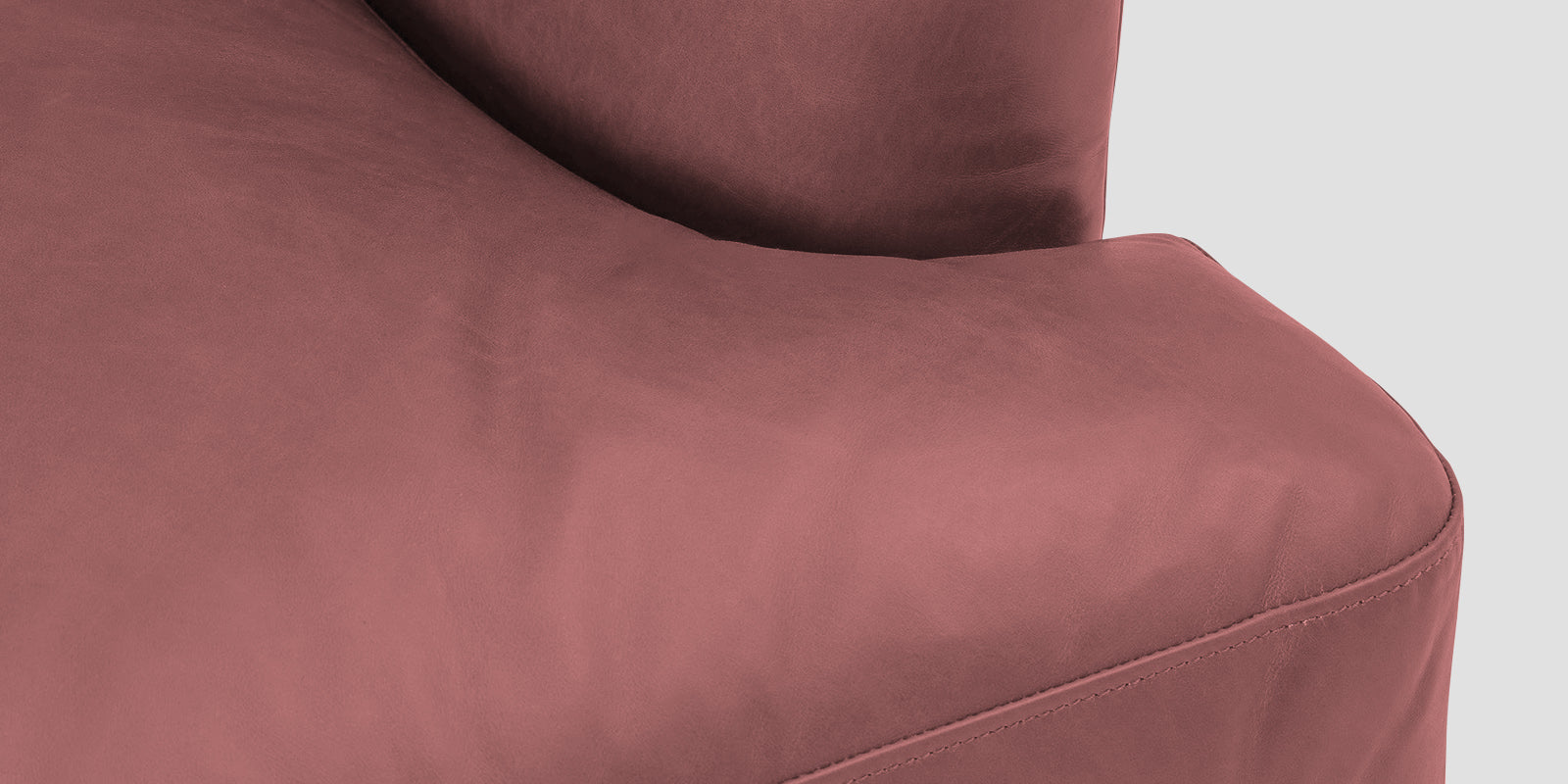 Sterio Leatherette 2 Seater Sofa In Light Pink Colour - Febonic Living
