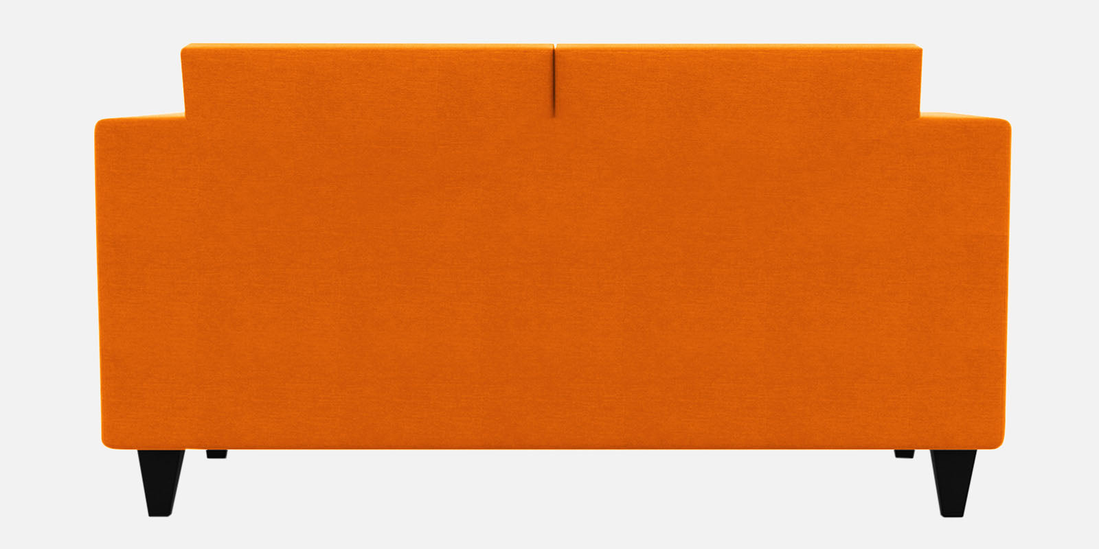 Nipul Fabric 2 Seater Sofa In Vivid Orange Colour - Febonic Living
