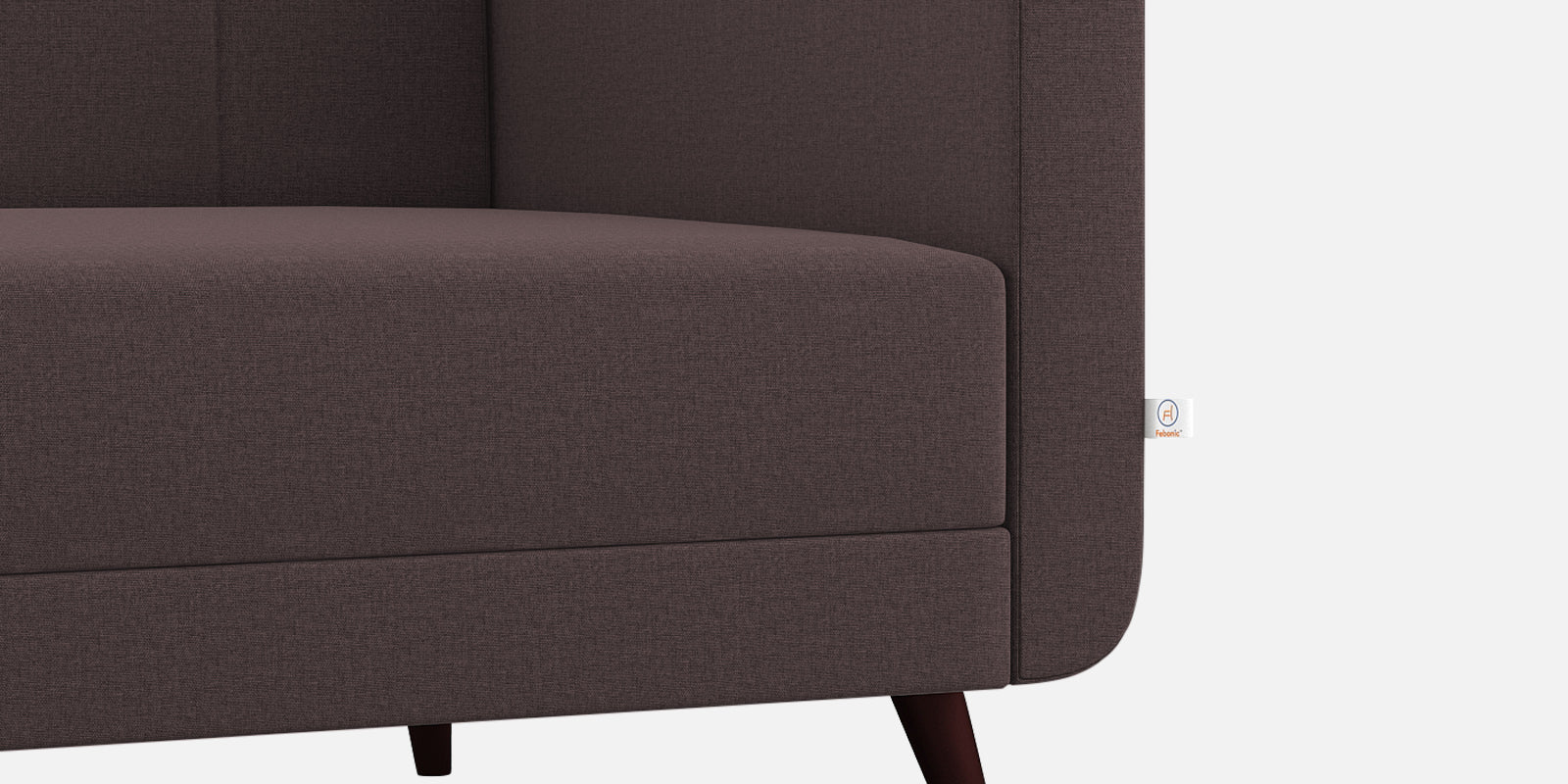 Wiki Velvet 3 Seater Sofa In Mocha Brown Colour - Febonic Living