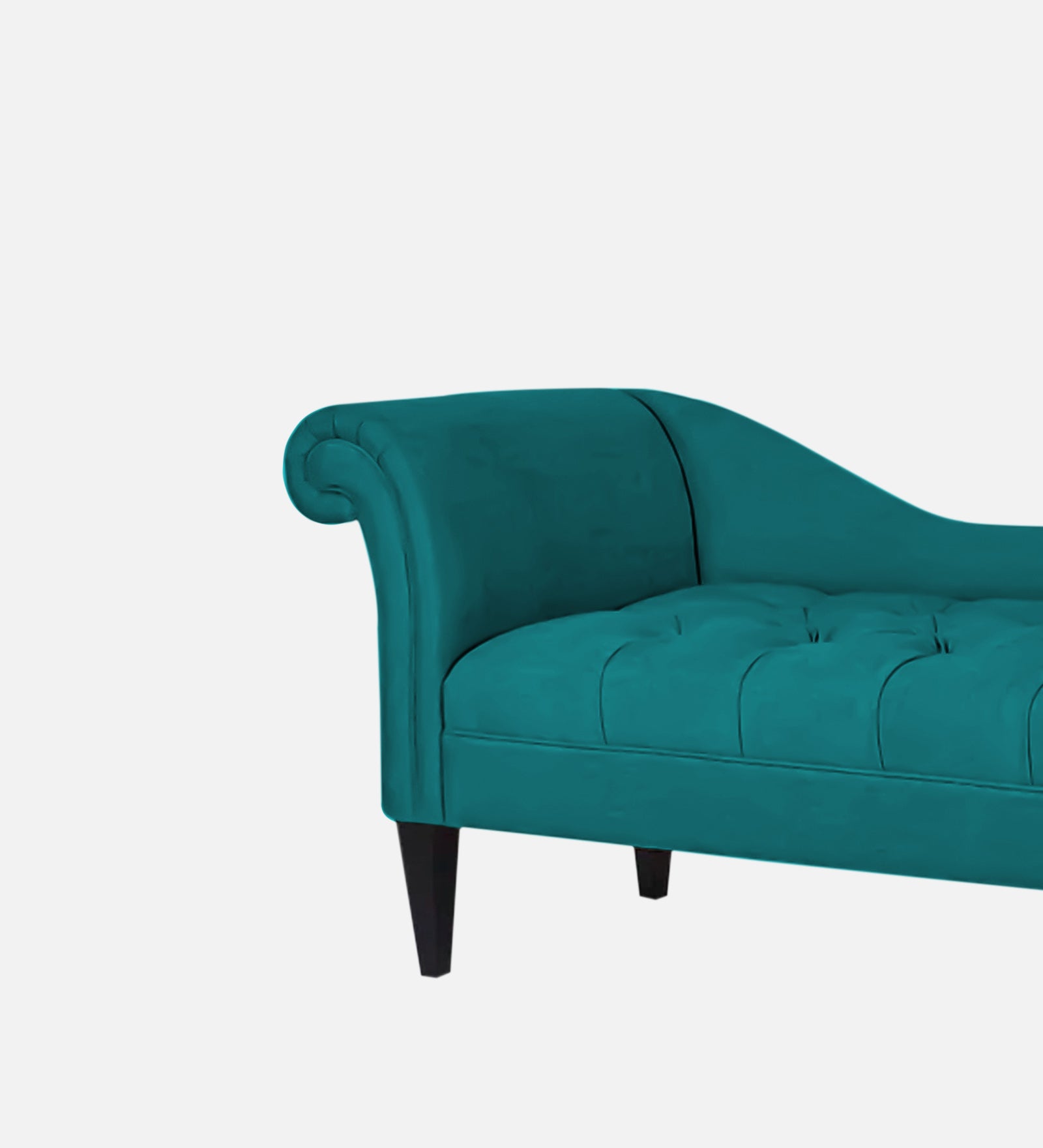 Adria Fabric RHS Chaise Lounger In Sea Green Colour - Febonic Living