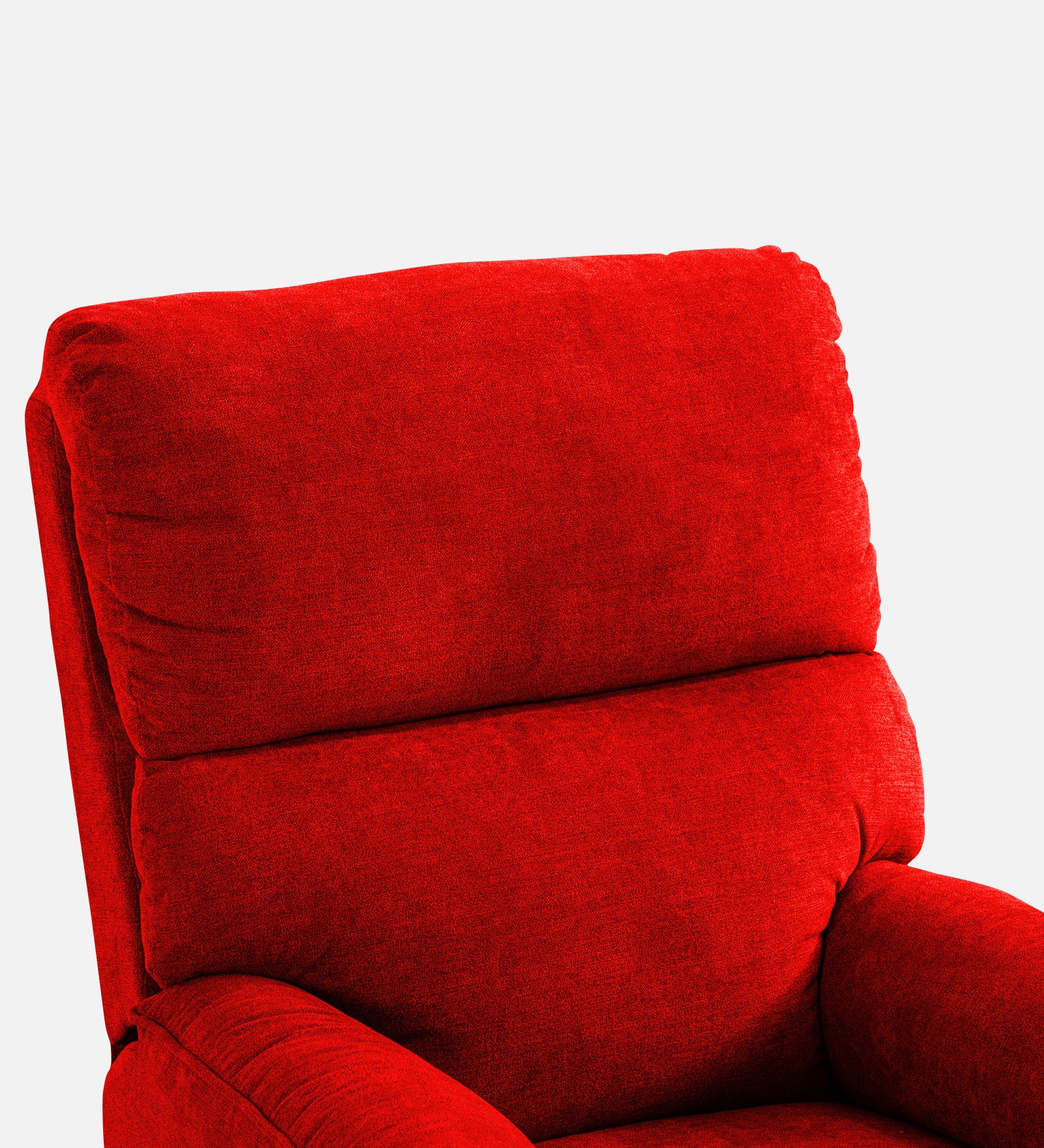 Abby Fabric 1 Seater Manual Recliner In Ruby Red Colour - Febonic Living