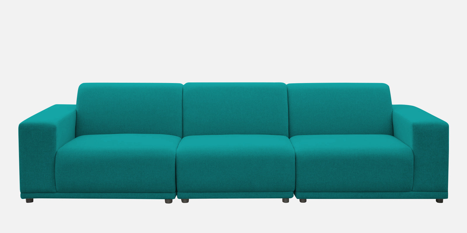 Adam Fabric RHS Sectional Sofa (3+Ottoman Lounger) In Sea green Colour - Febonic Living
