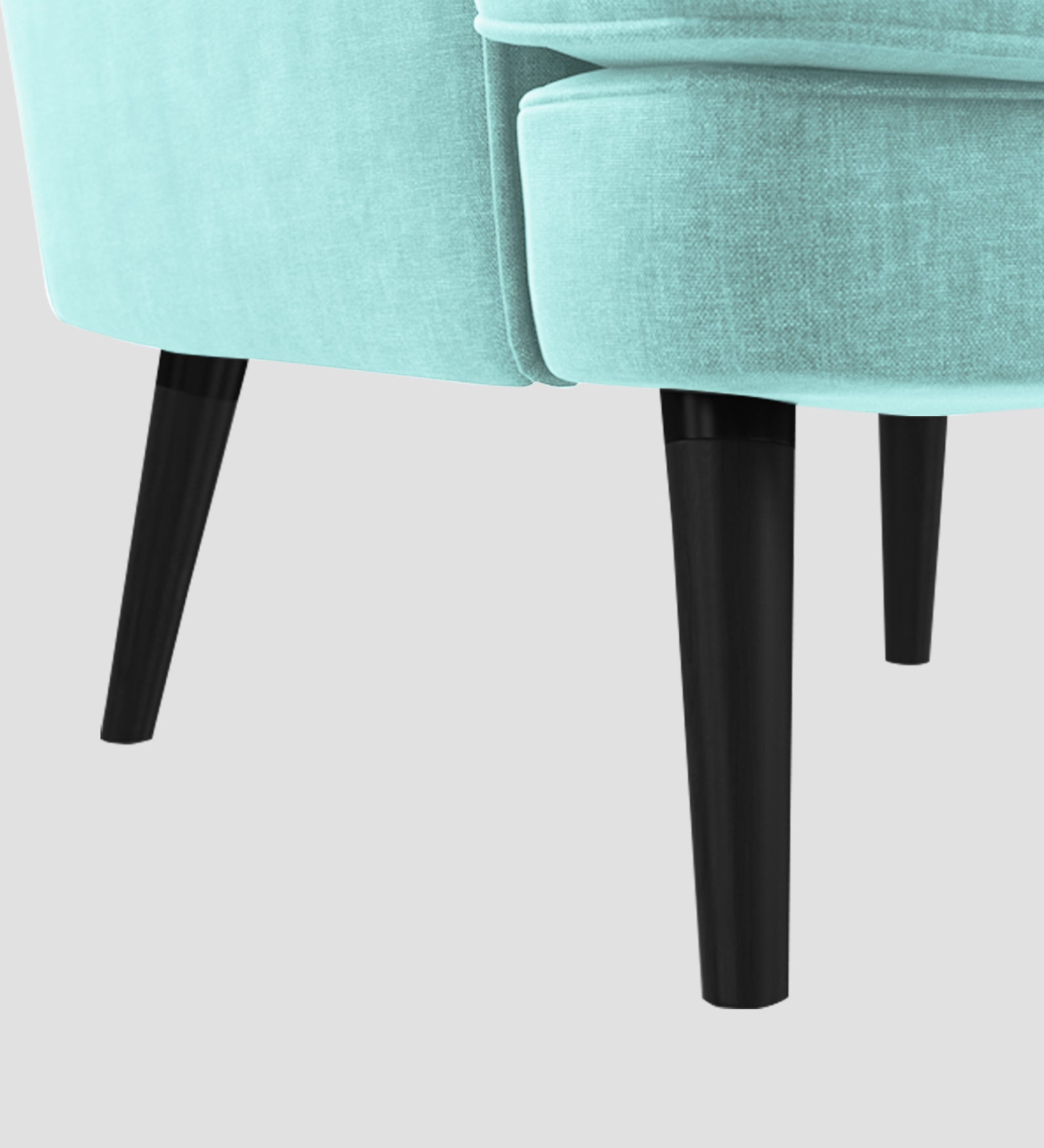 Niya Velvet Wing Chair In Barmunda Aqua Colour - Febonic Living