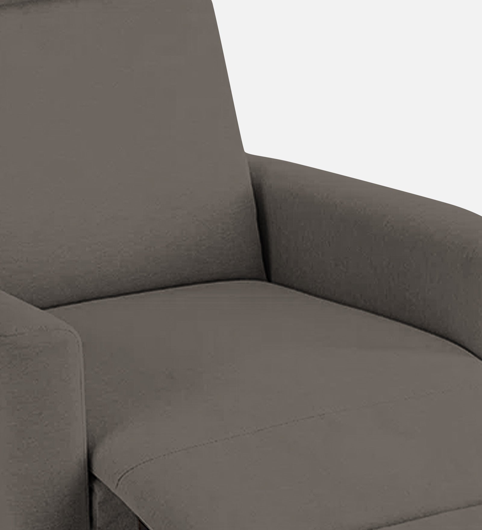 Zura Fabric 1 Seater Rotating Motorized Recliner In Battle Grey Colour - Febonic Living