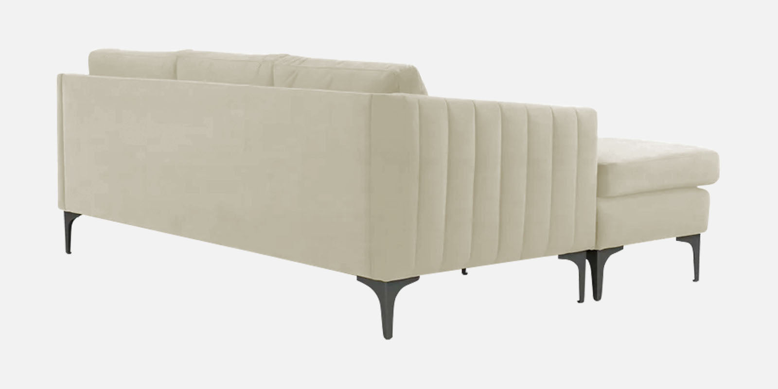 Haru Fabric RHS Sectional Sofa (2+Lounger) In Warm White Colour - Febonic Living