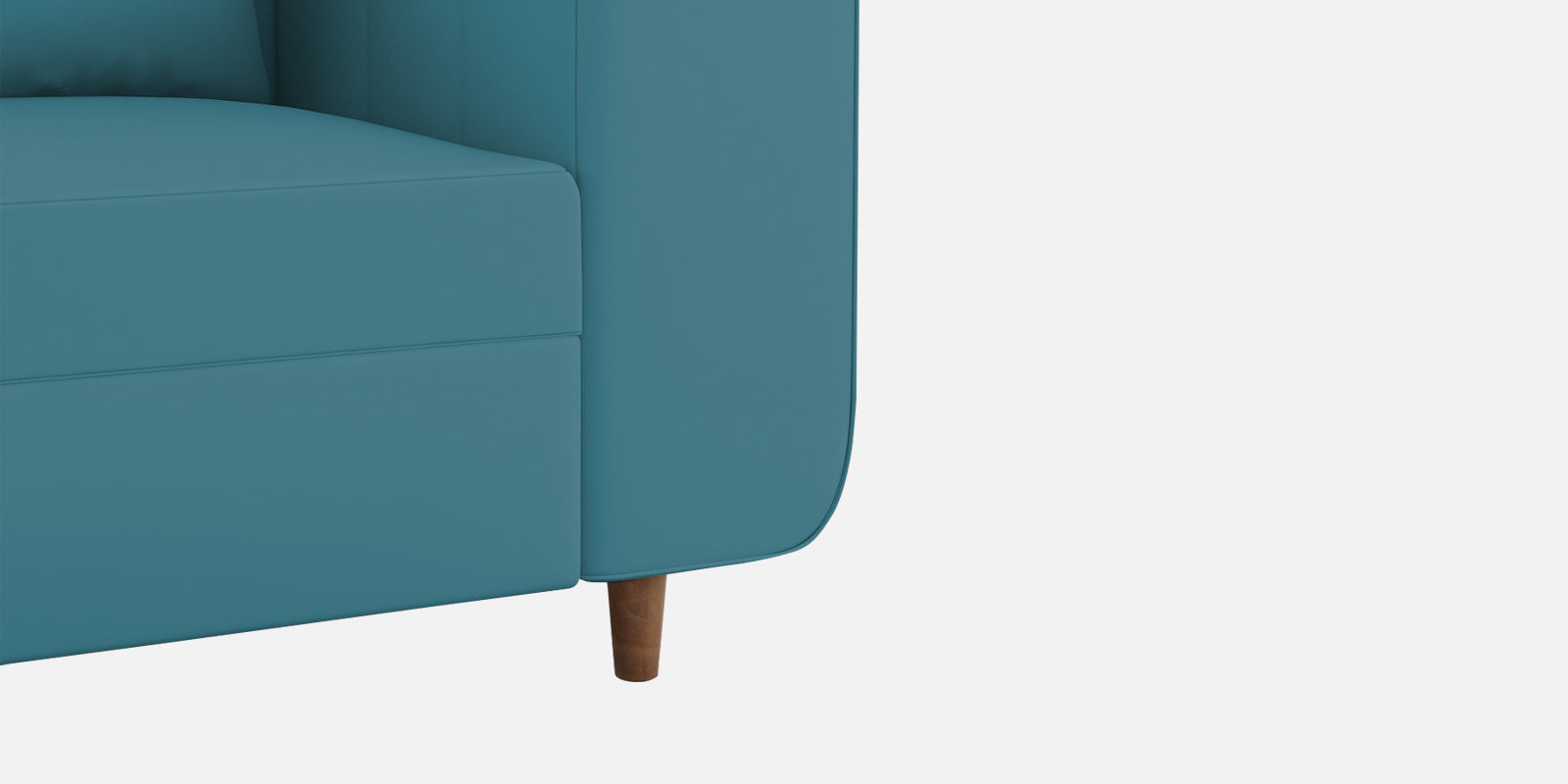 Sumo Velvet 3 Seater Sofa In Aqua Blue Colour - Febonic Living