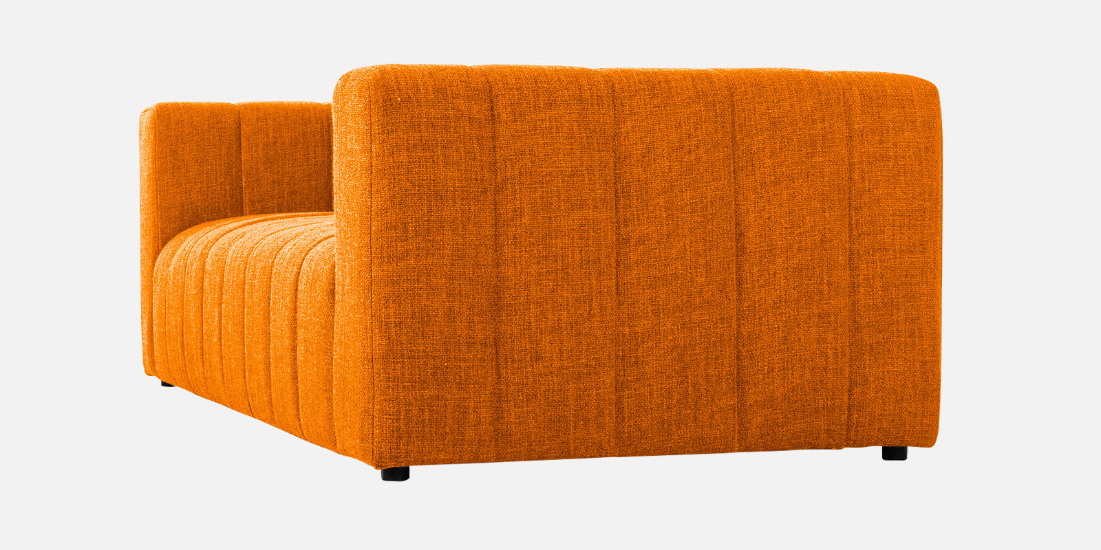 Lara Fabric 3 Seater Sofa In Vivid Orange Colour - Febonic Living