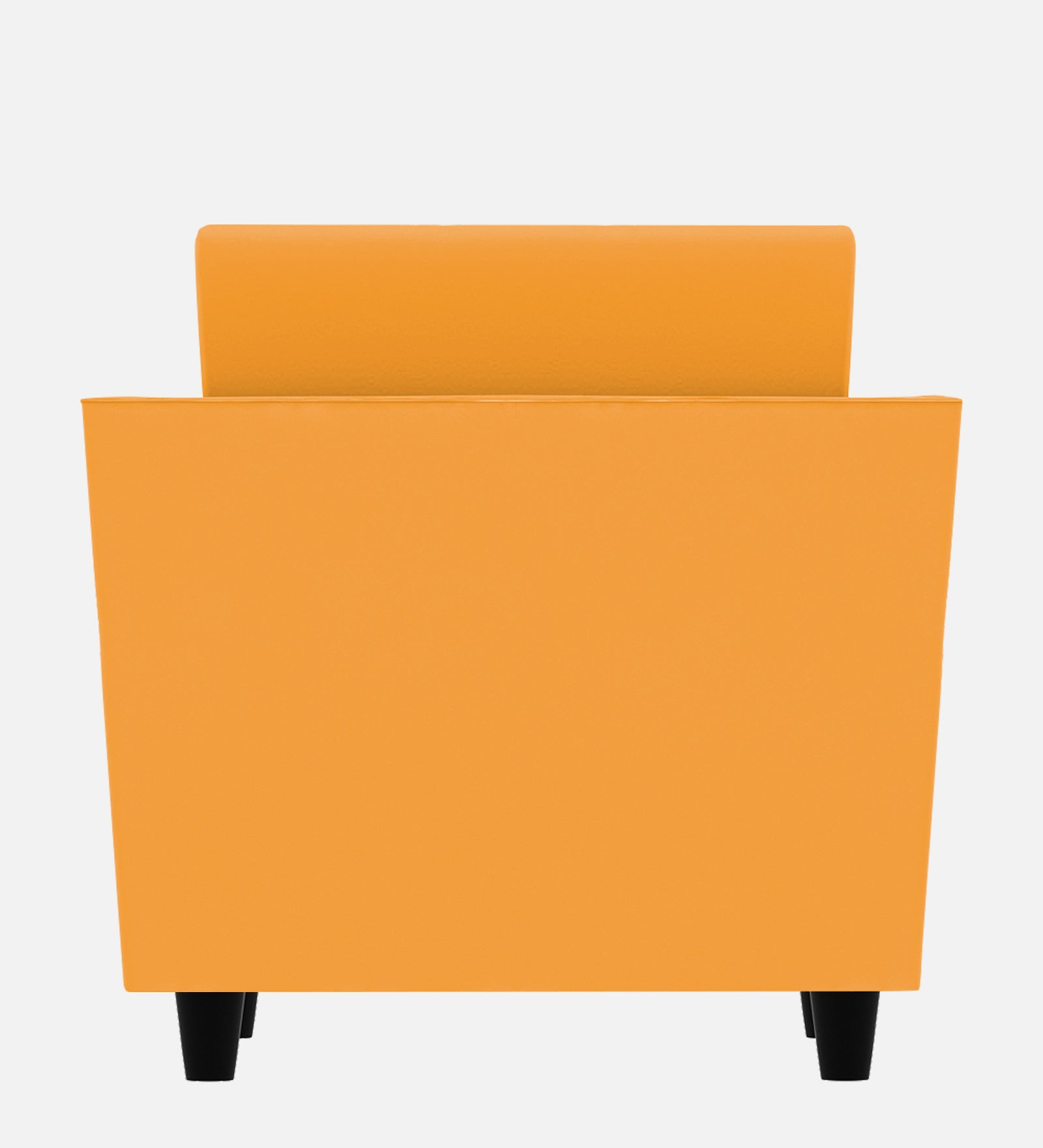 Bristo Velvet 1 Seater Sofa In Safforn Yellow Colour With Storage - Febonic Living