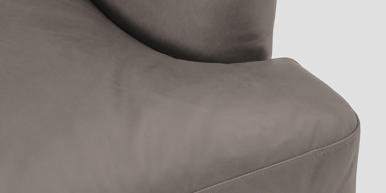 Sterio Leatherette 2 Seater Sofa In Steel Grey Colour - Febonic Living