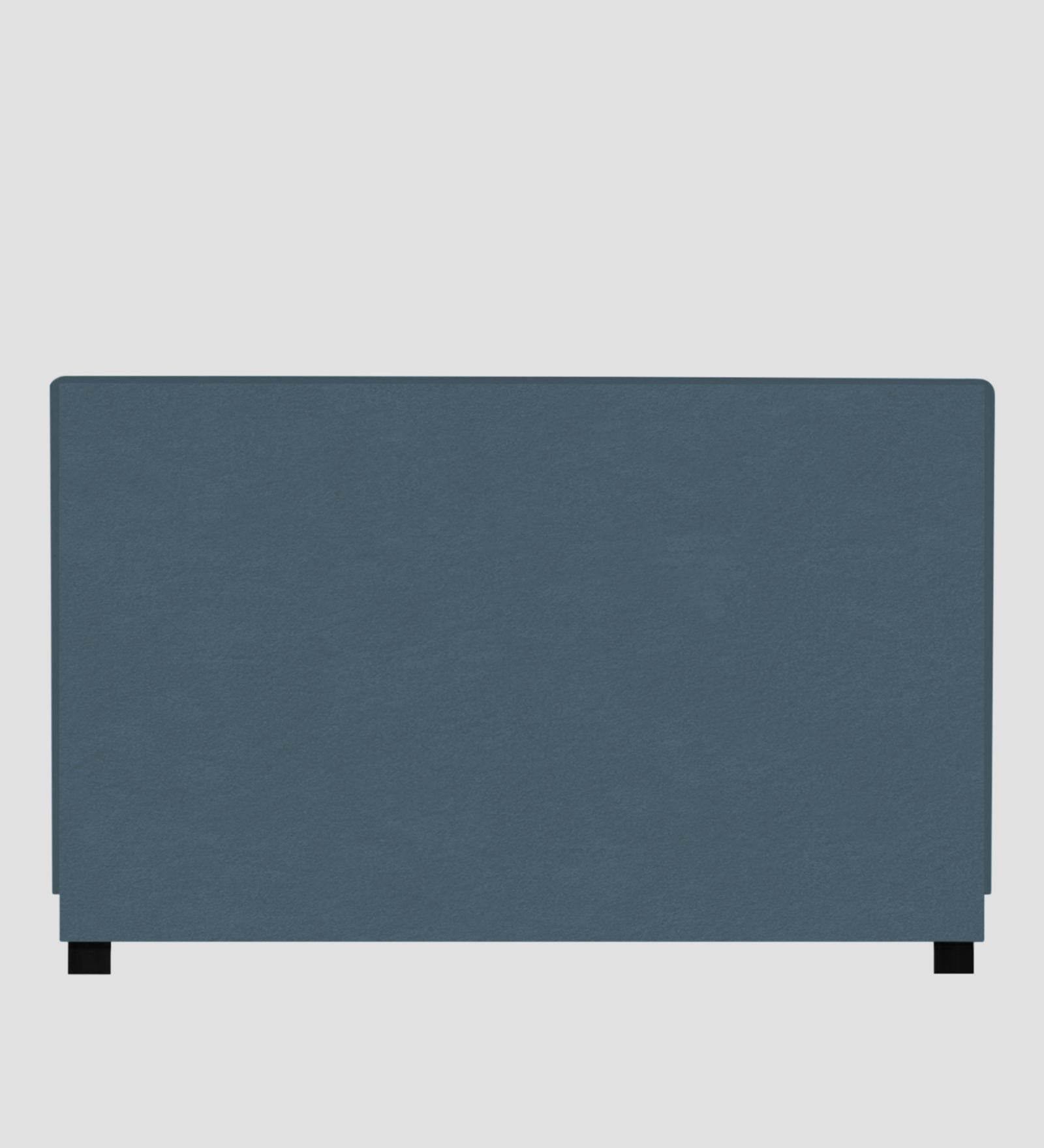 Asyra Velvet Upholstered King Size Bed In Oxford Blue Colour With Box Storage - Febonic Living