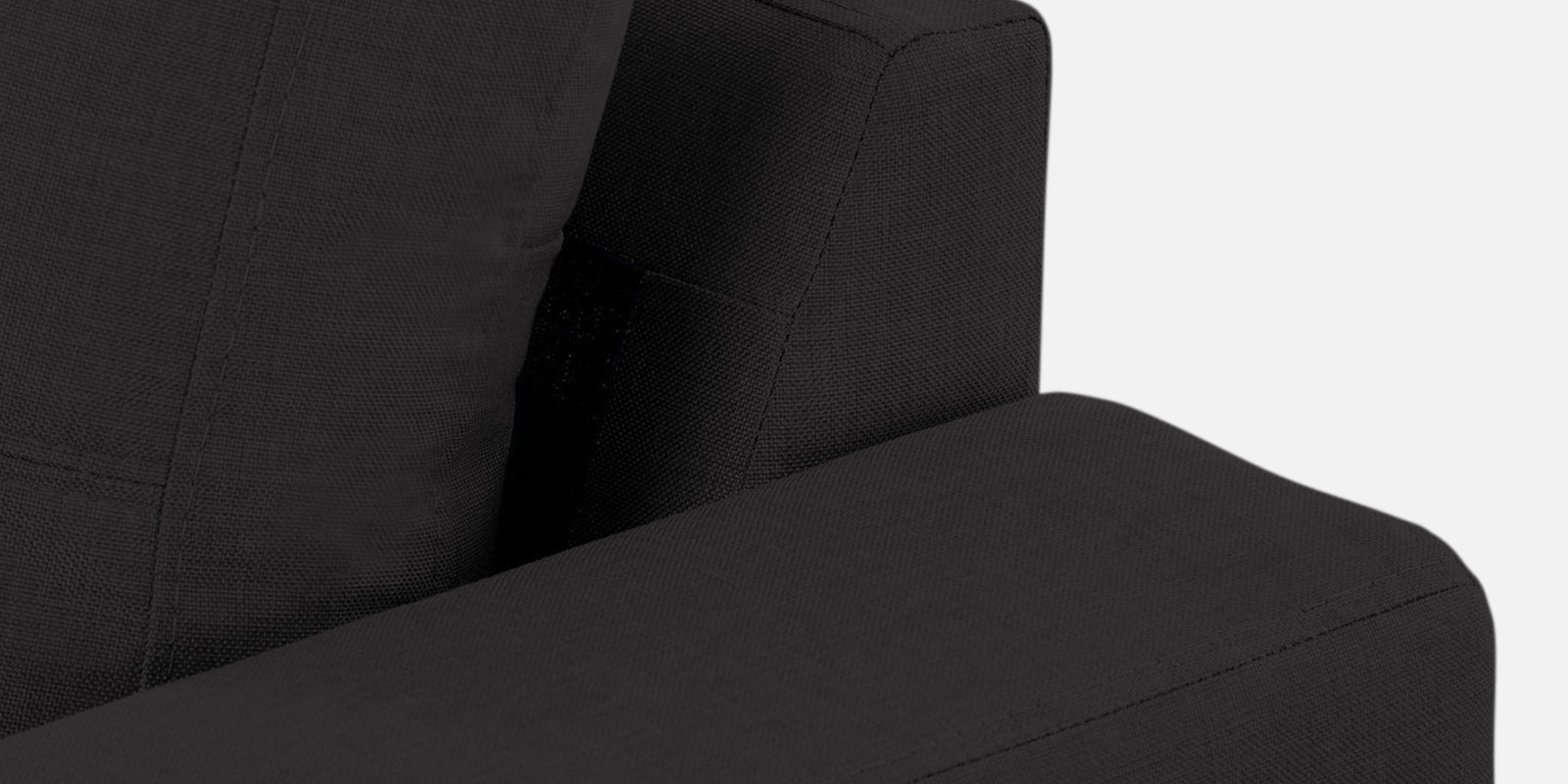 Perry Fabric RHS Sectional Sofa (3+Lounger) In Maba Grey Colour - Febonic Living