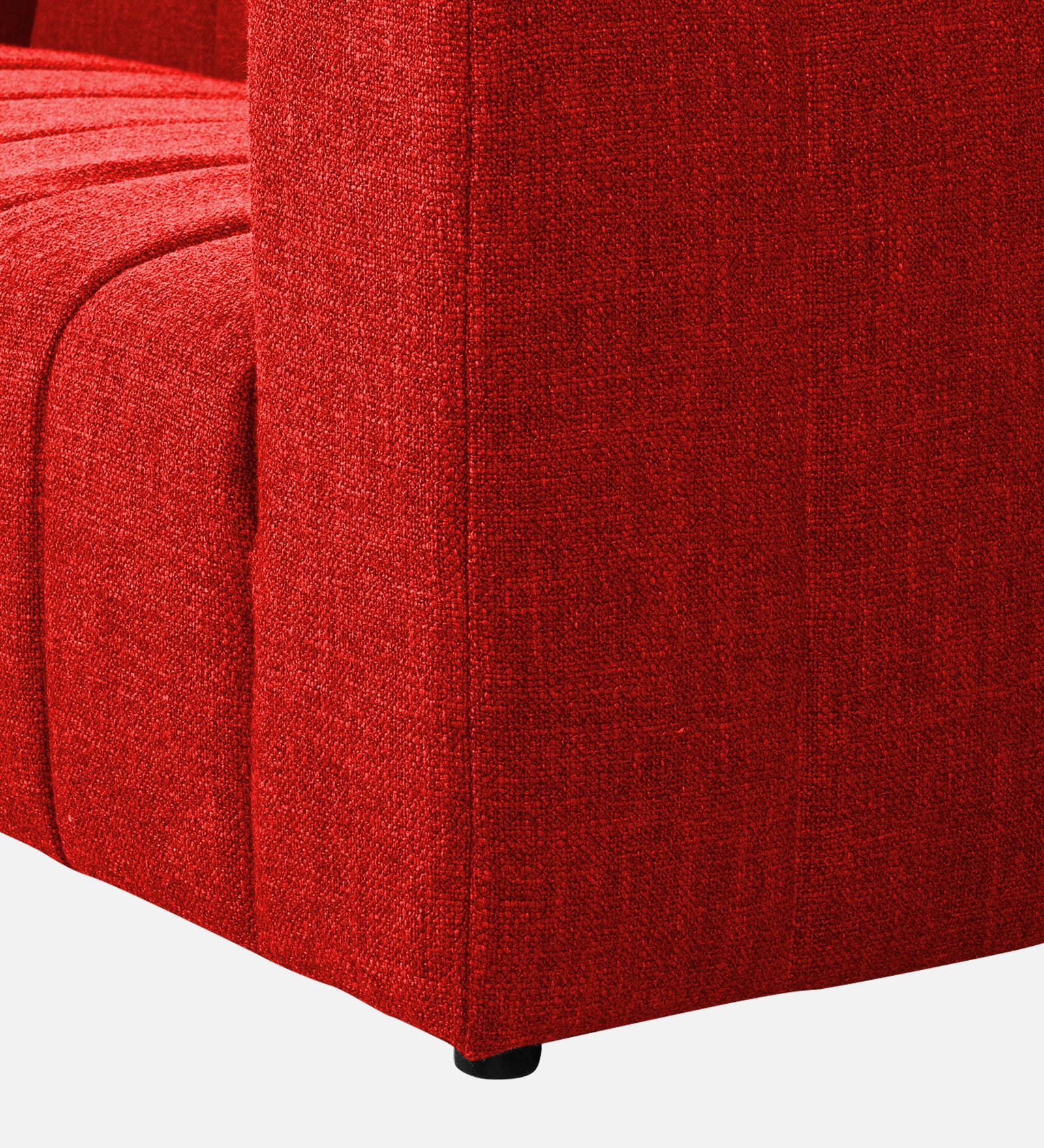 Lara Fabric 1 Seater Sofa In Ruby Red Colour - Febonic Living