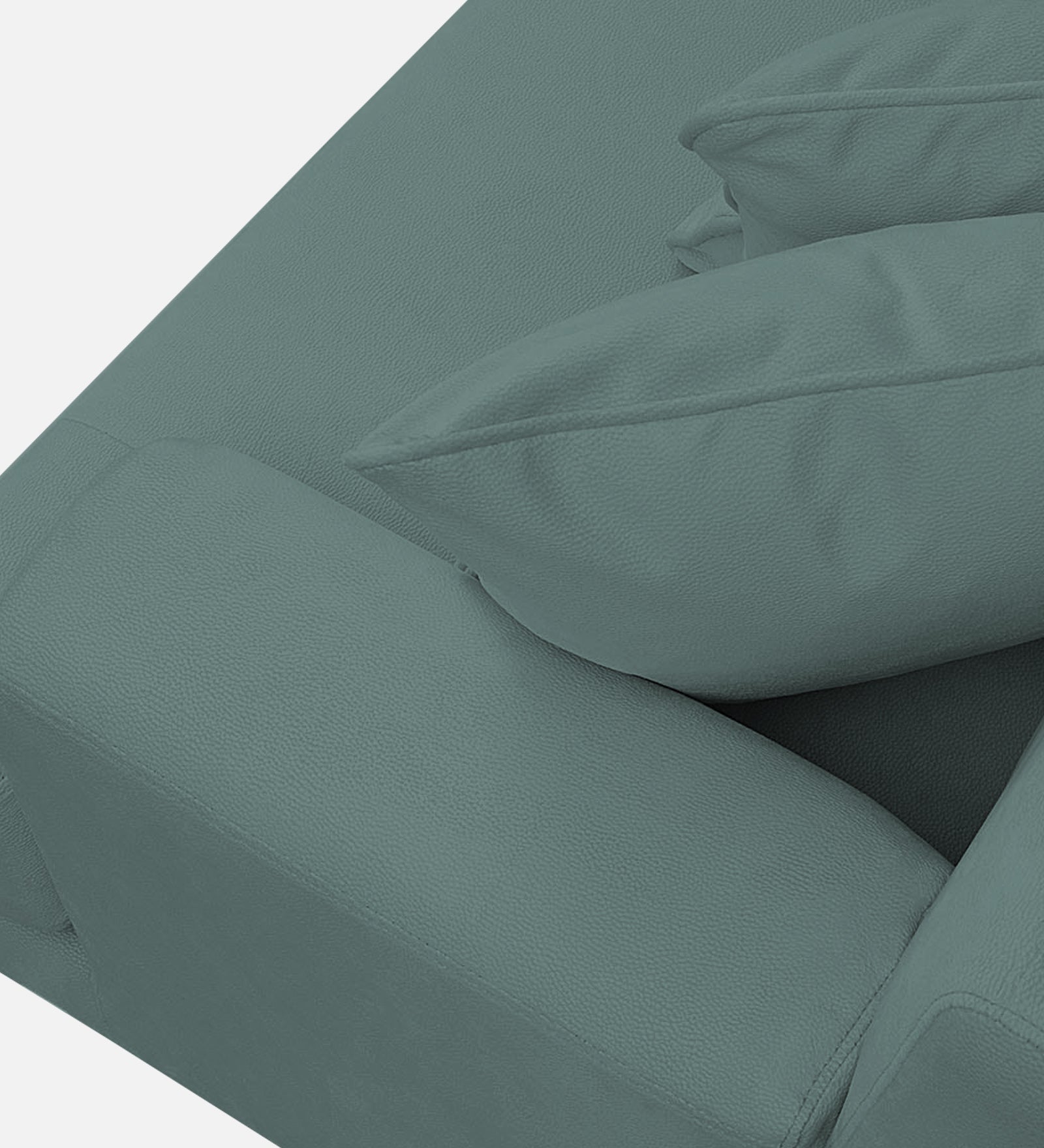 Woody Fabric 1 Seater Sofa In Pista Green Colour - Febonic Living