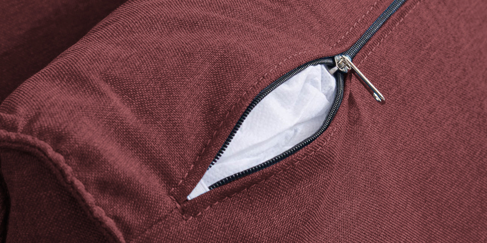 Jerry Fabric 3 Seater Convertible Sofa Cum Bed In Blaze Red Colour - Febonic Living