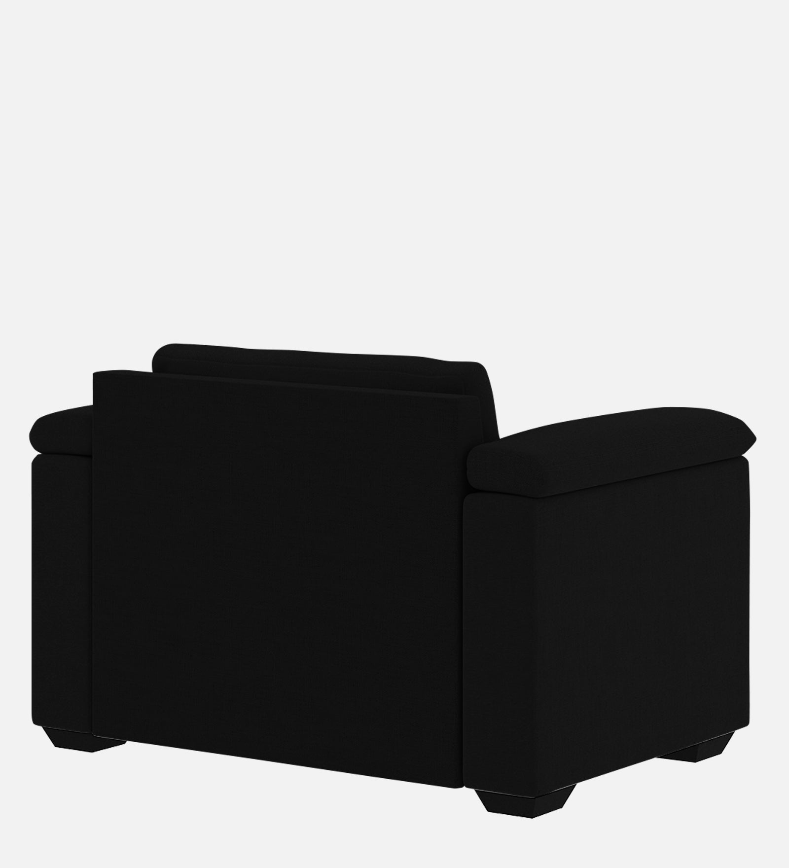 Andres Fabric 1 Seater Sofa In Heather Black Colour - Febonic Living