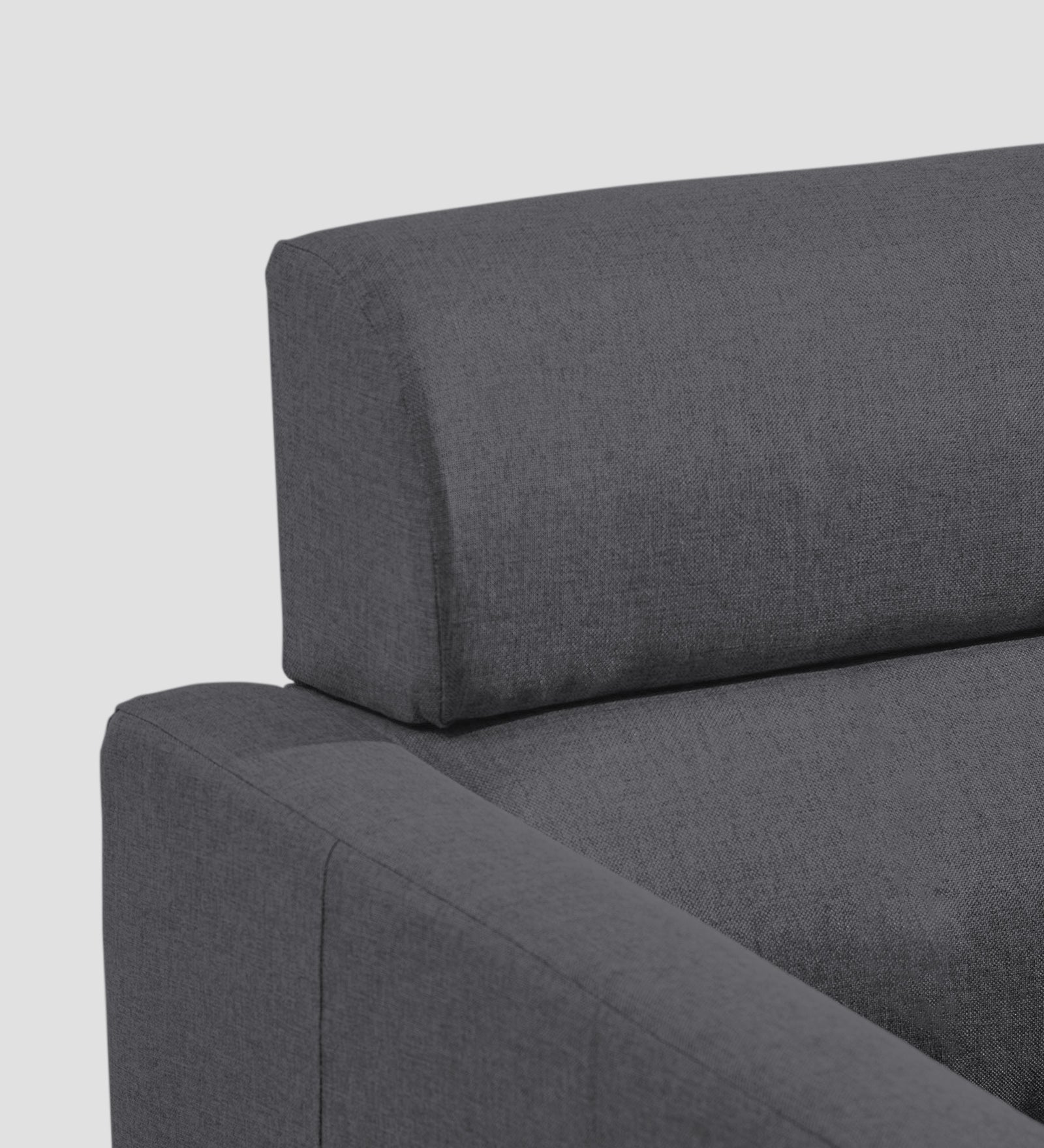 Devo Fabric 1 Seater Sofa In Maba Grey Colour - Febonic Living