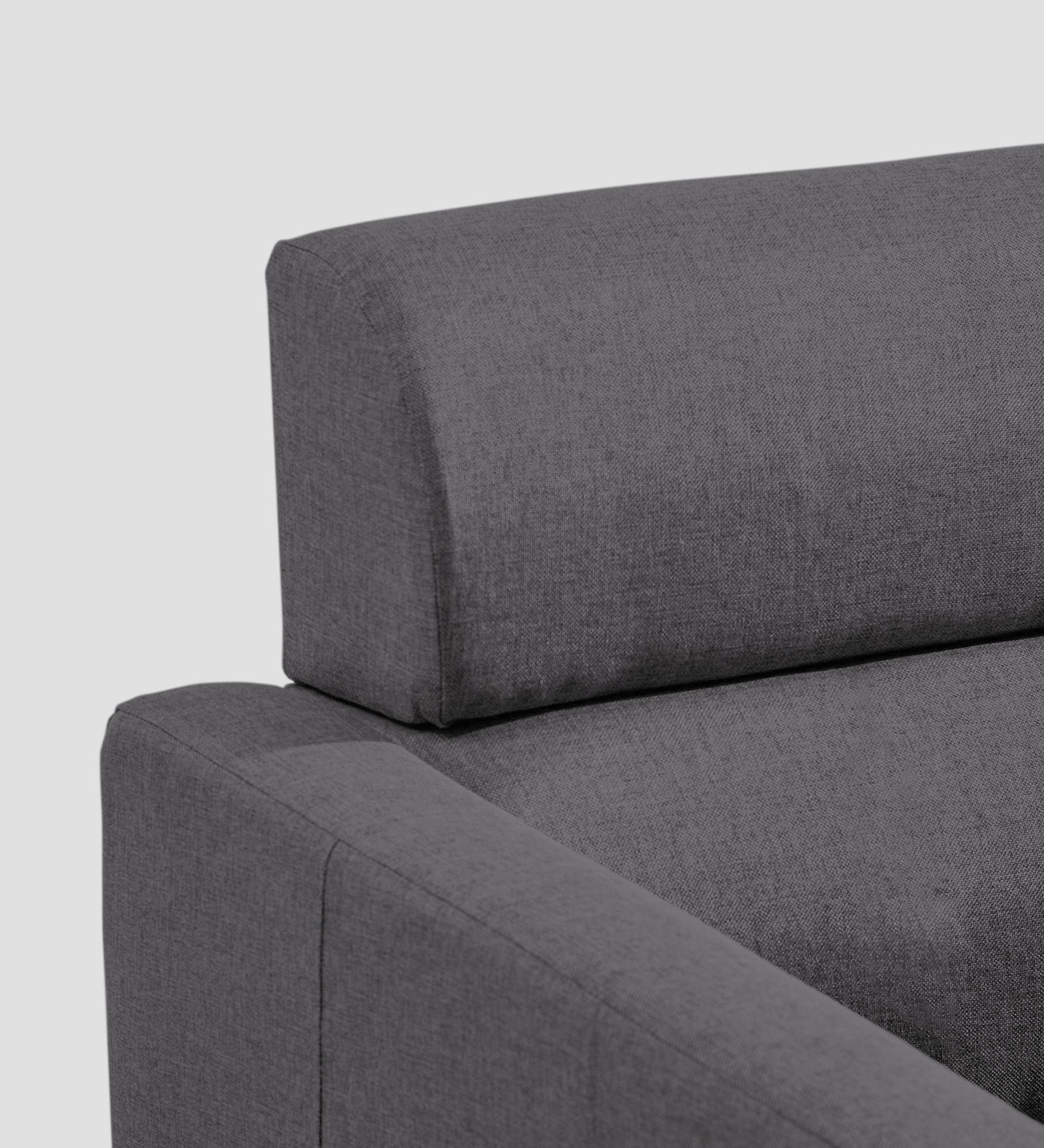 Devo Fabric 1 Seater Sofa In Sudo Grey Colour - Febonic Living