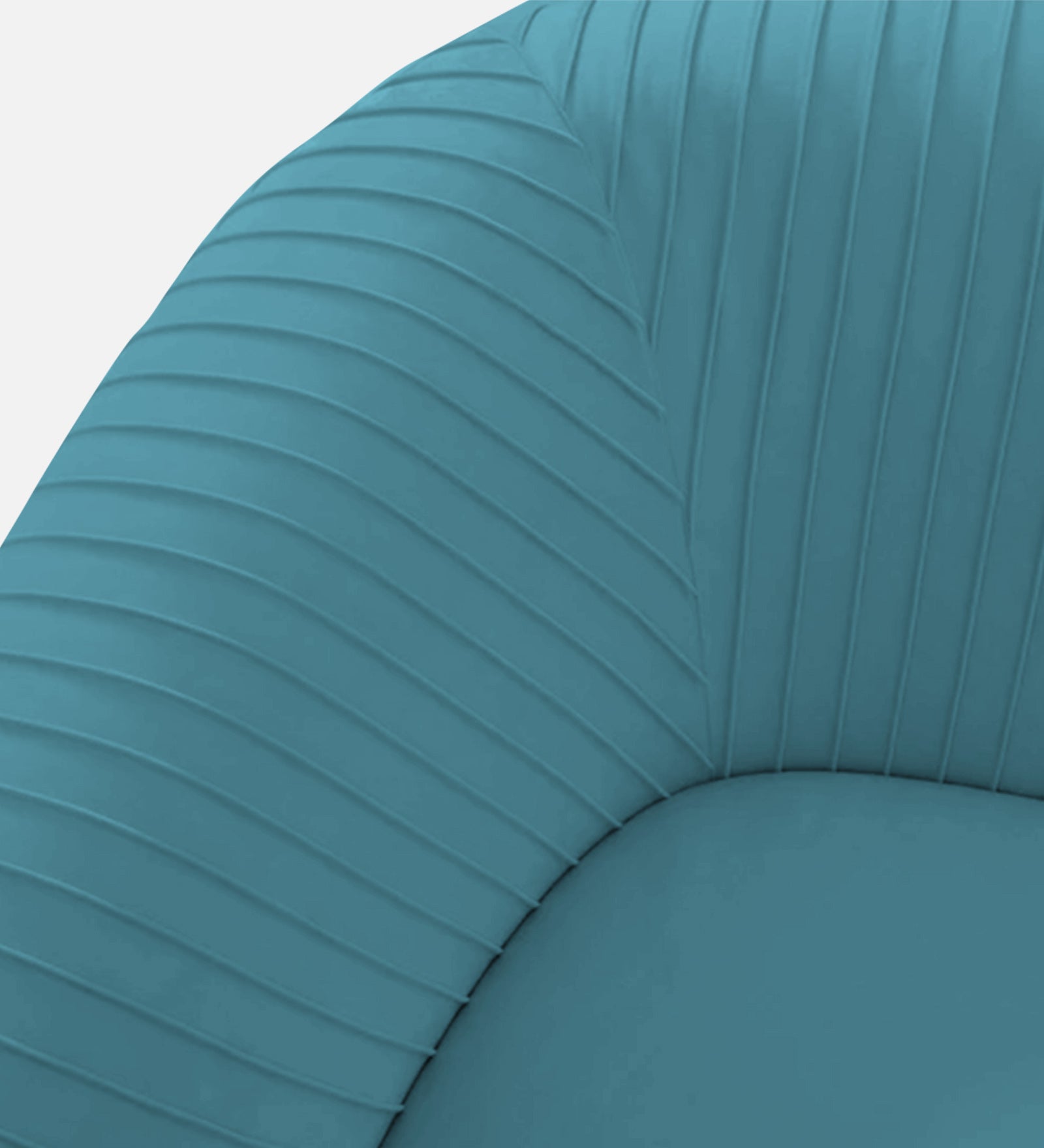 Yara Velvet Fabric 1 Seater Sofa In Aqua Blue Colour - Febonic Living