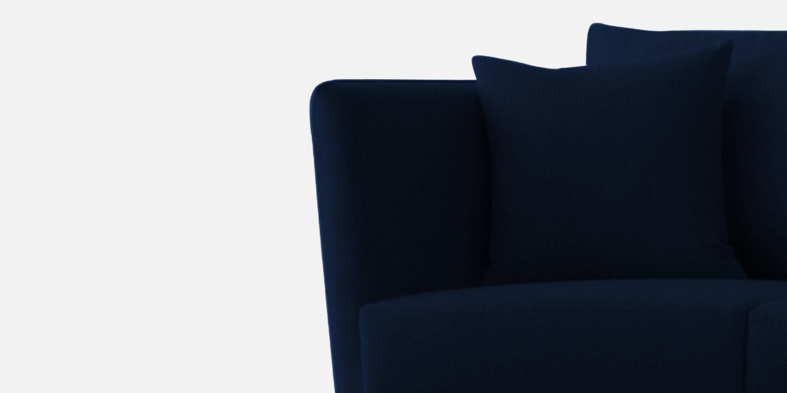 Norway Velvet 3 Seater Sofa In Dark Blue Colour - Febonic Living