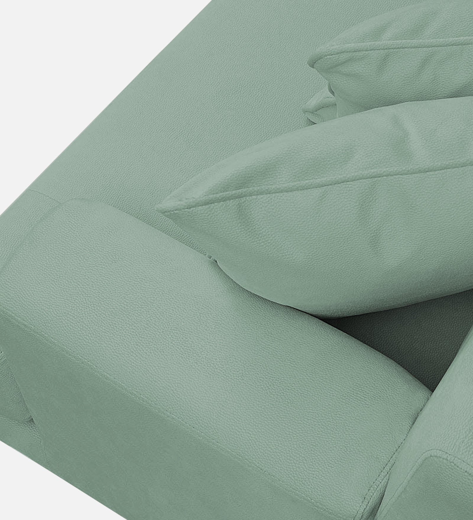 Woody Fabric 1 Seater Sofa In Mist Blue Colour - Febonic Living