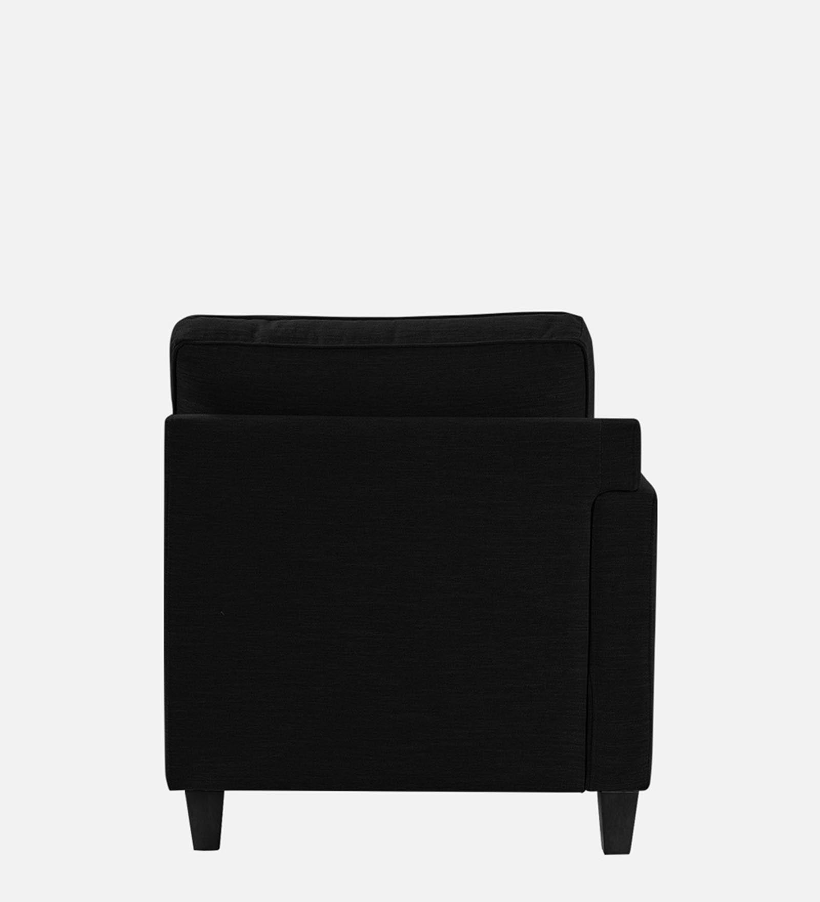 Royee Fabric LHS Chaise Lounger In Zed Black Colour With Storage - Febonic Living